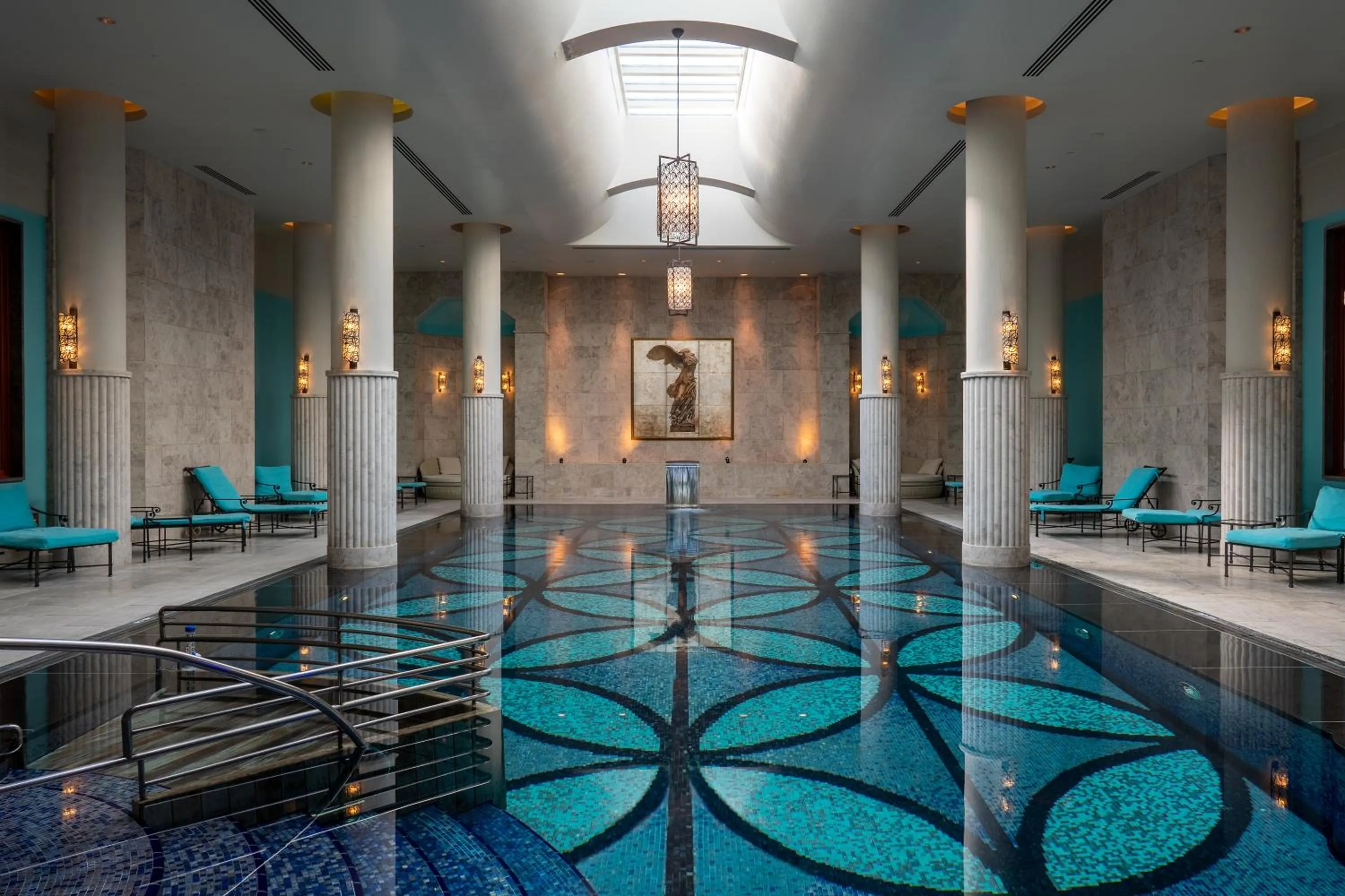 Swimming pool in Four Seasons Hotel Istanbul at the Bosphorus