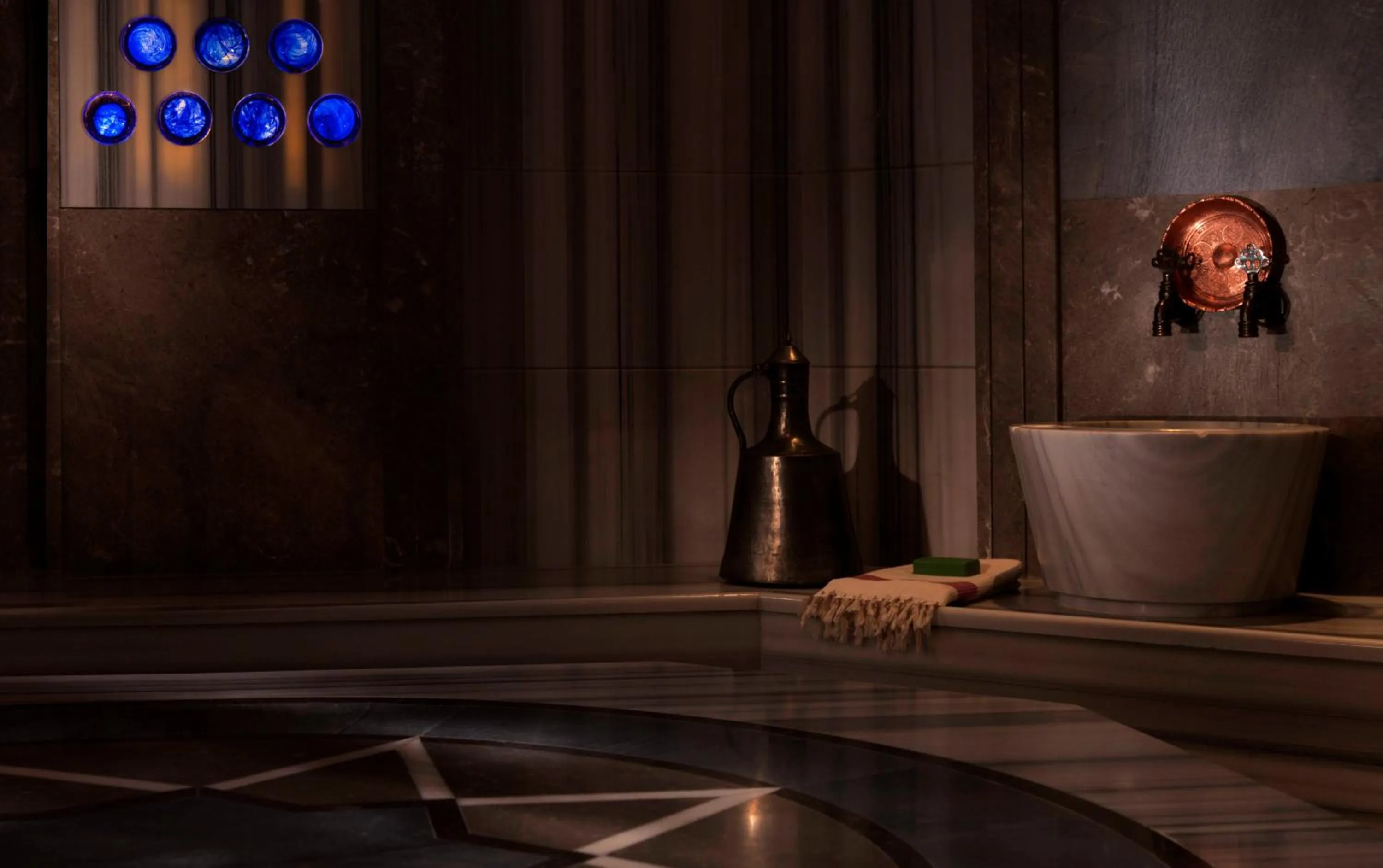 Steam room in Four Seasons Hotel Istanbul at the Bosphorus