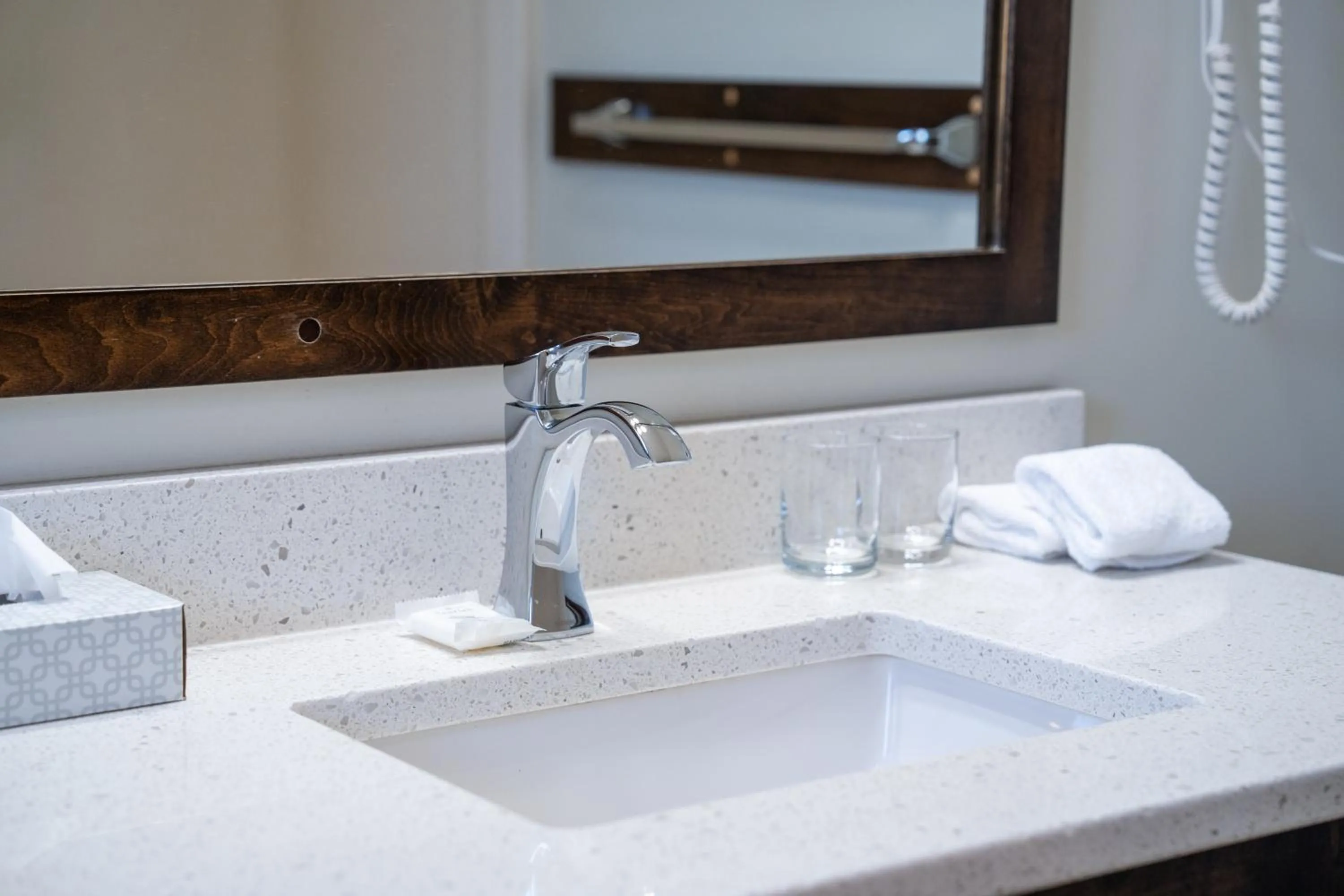 Bathroom in Swiss Chalet Motel