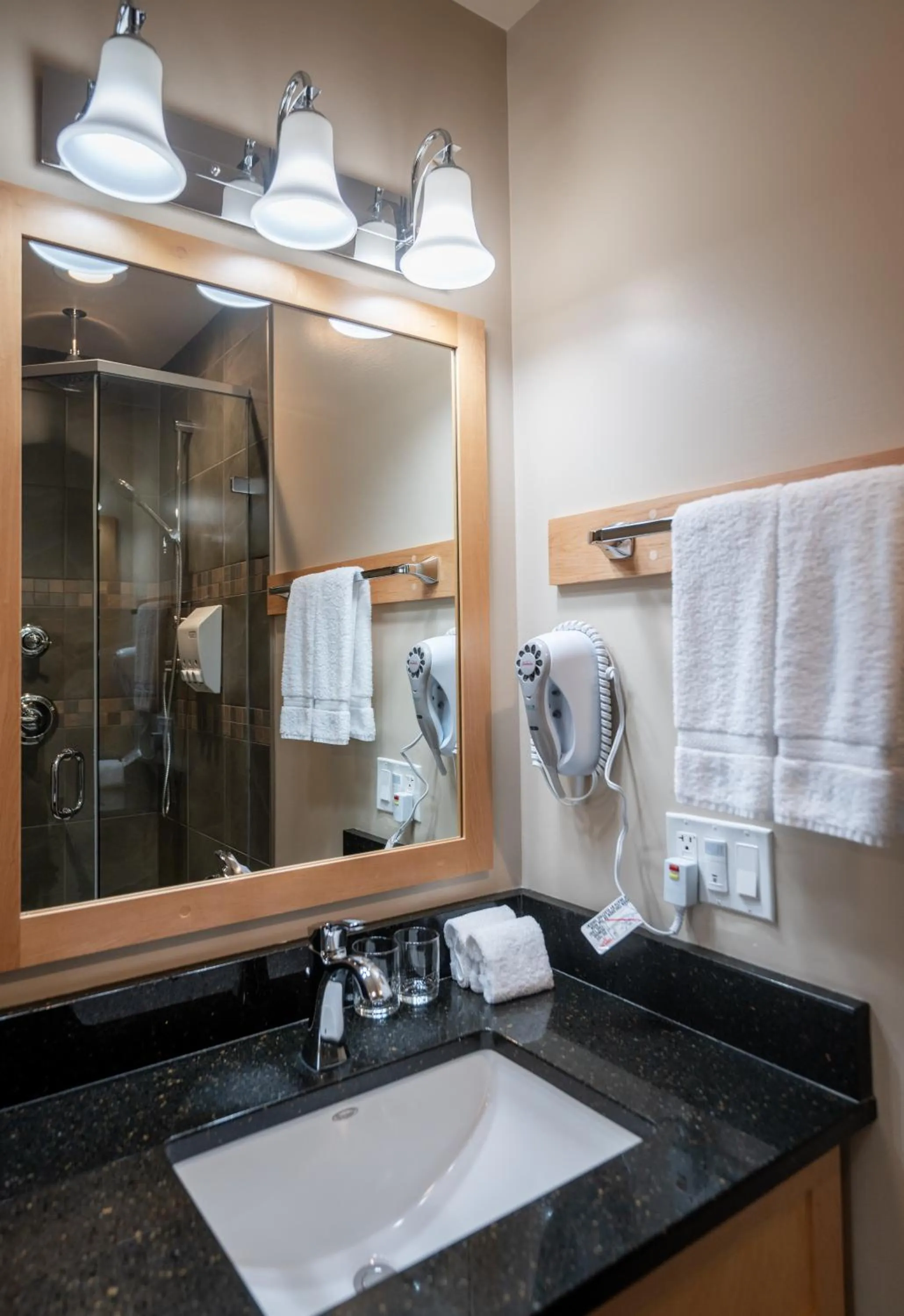 Bathroom in Swiss Chalet Motel