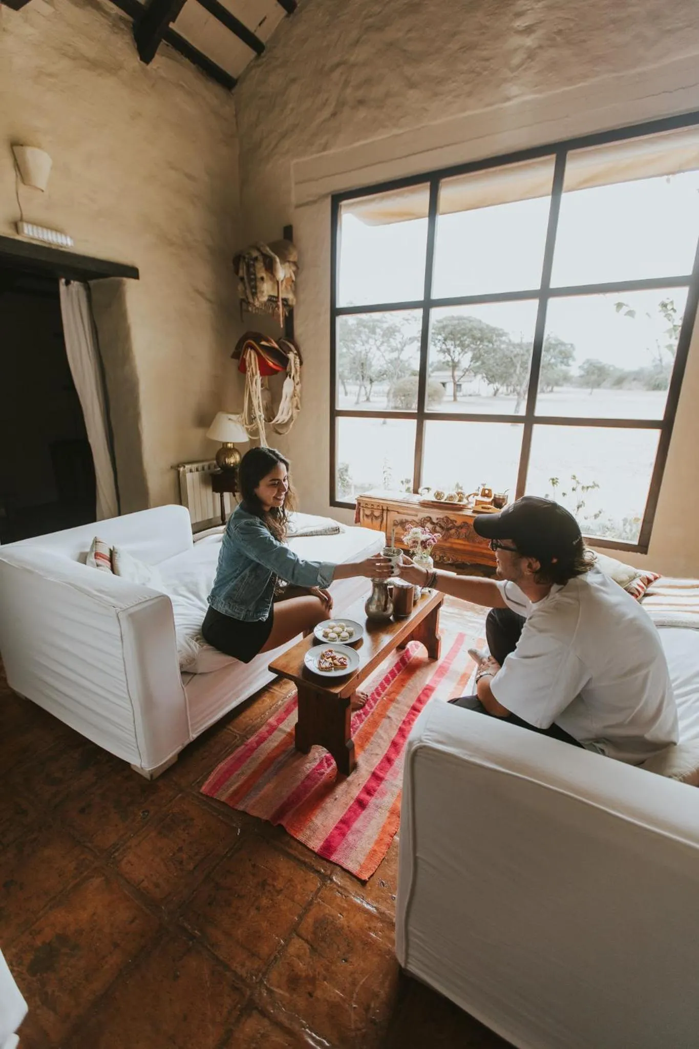 Living room in House of Jasmines Relais & Châteaux