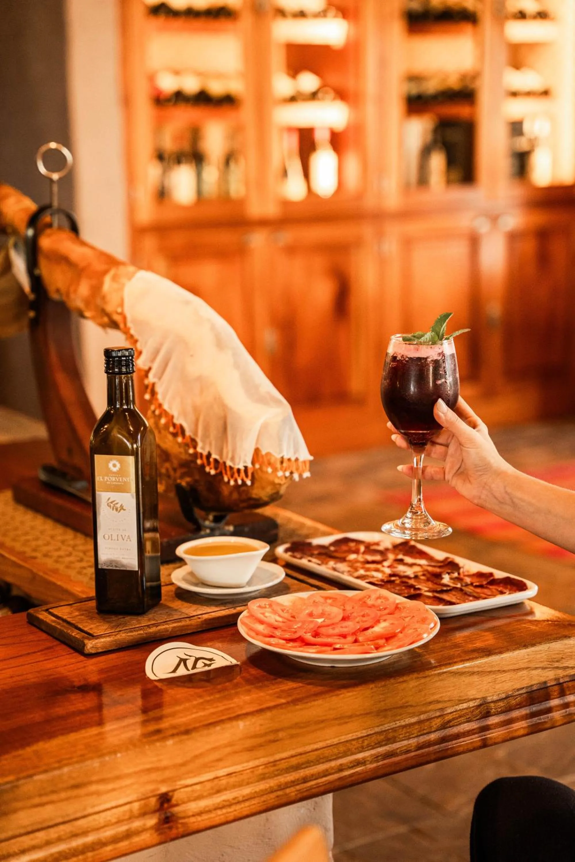 Lounge or bar in House of Jasmines Relais & Châteaux