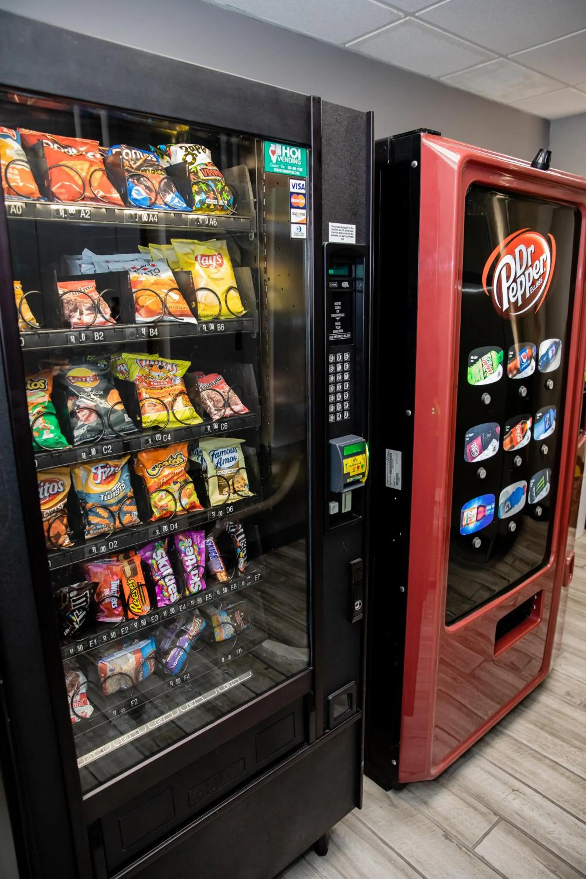 vending machine in Carpenter Street Hotel
