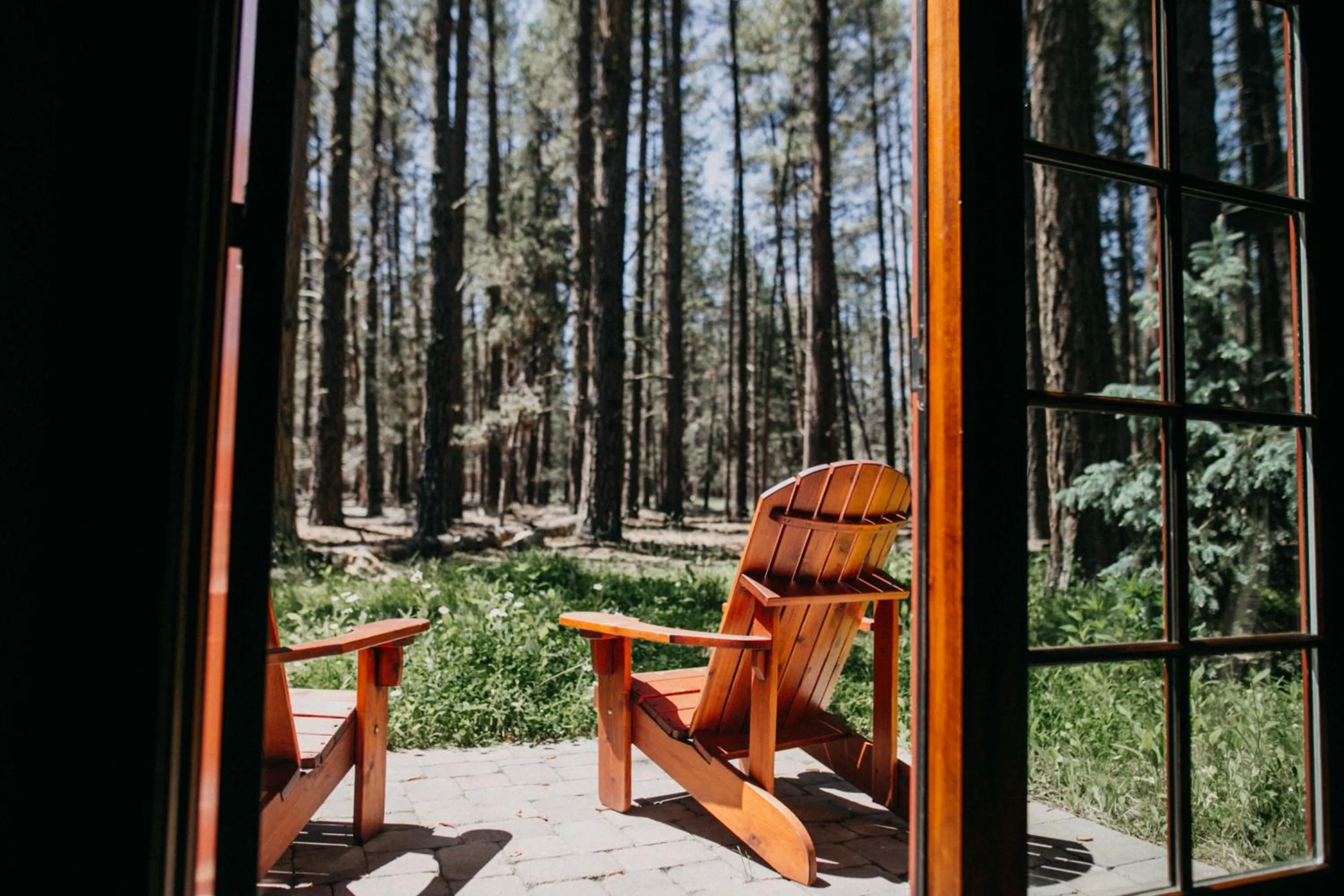 Patio in FivePine Lodge