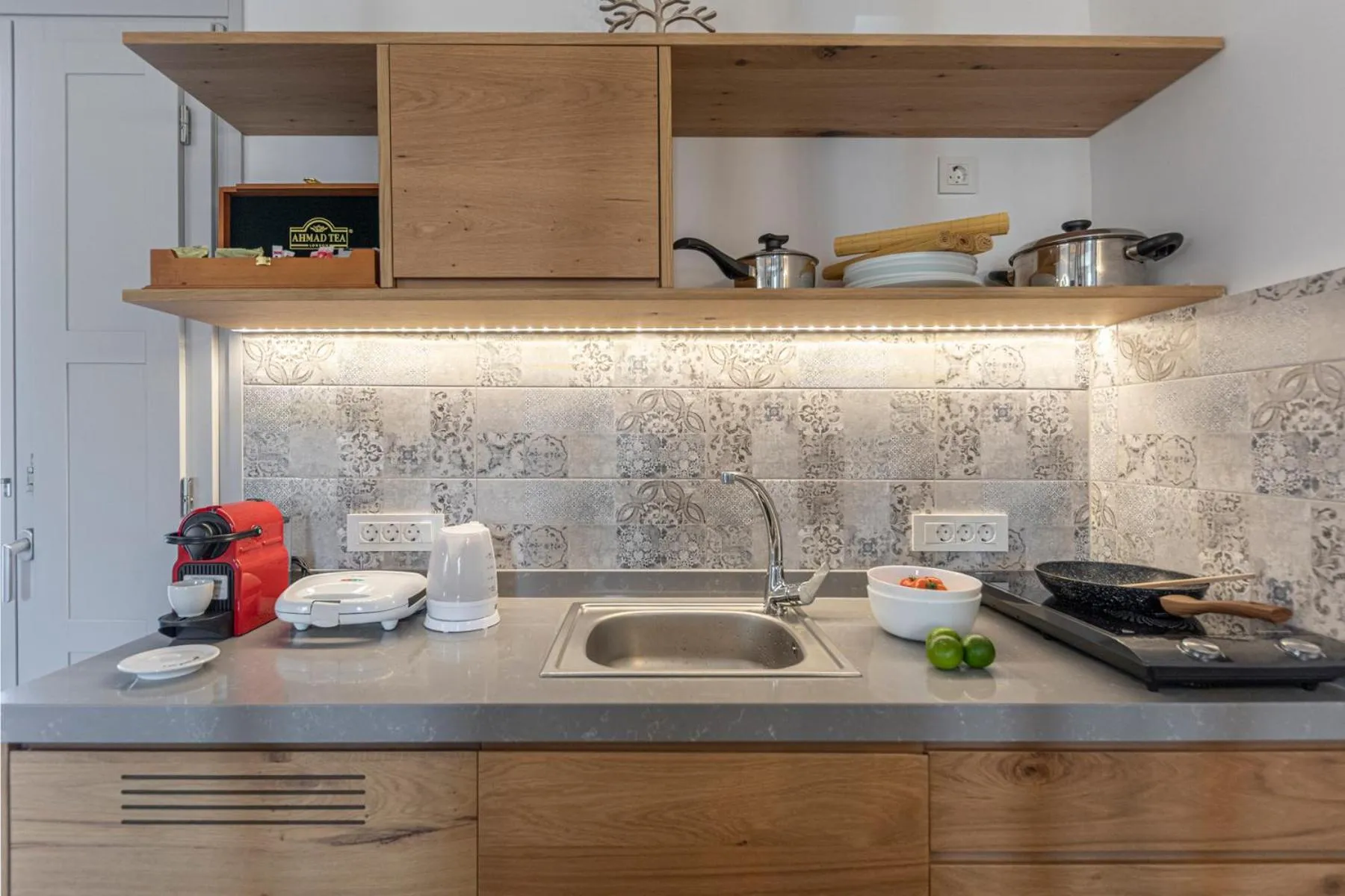 Kitchen or kitchenette in Alafropetra Luxury Suites