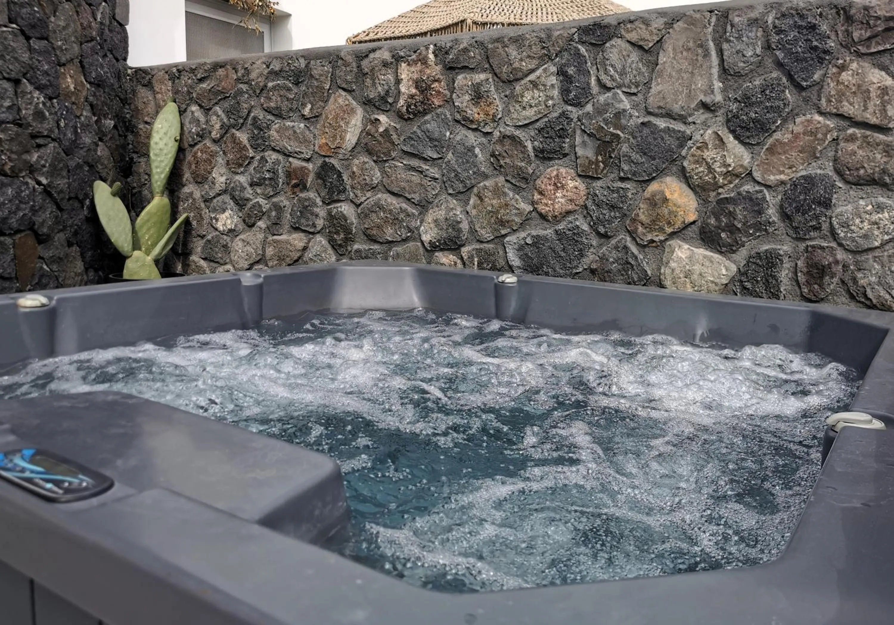 Hot Tub in Alafropetra Luxury Suites