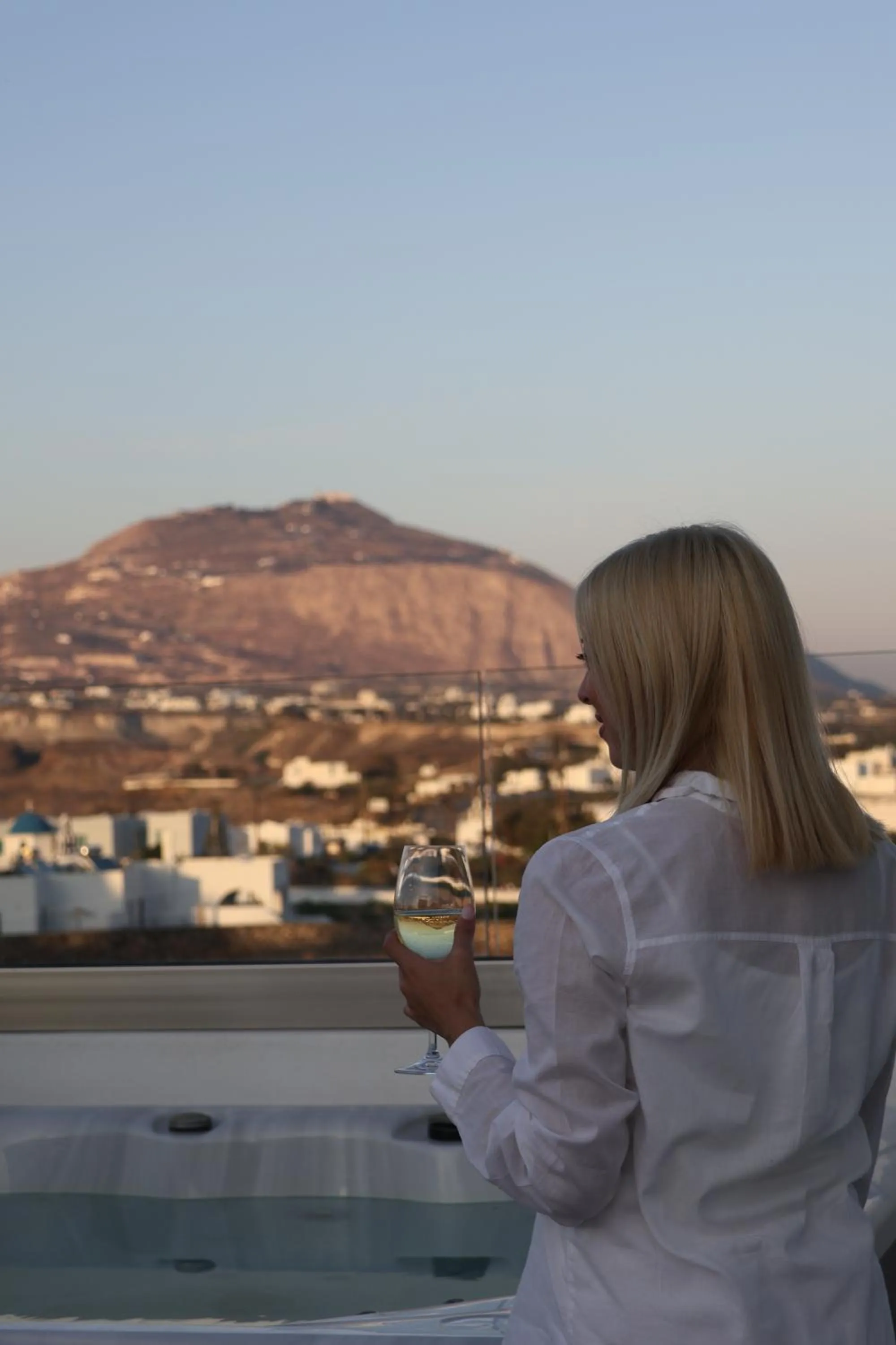 Hot Tub in Alafropetra Luxury Suites