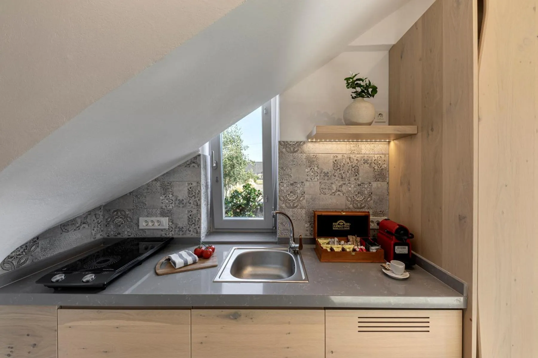 Kitchen or kitchenette in Alafropetra Luxury Suites