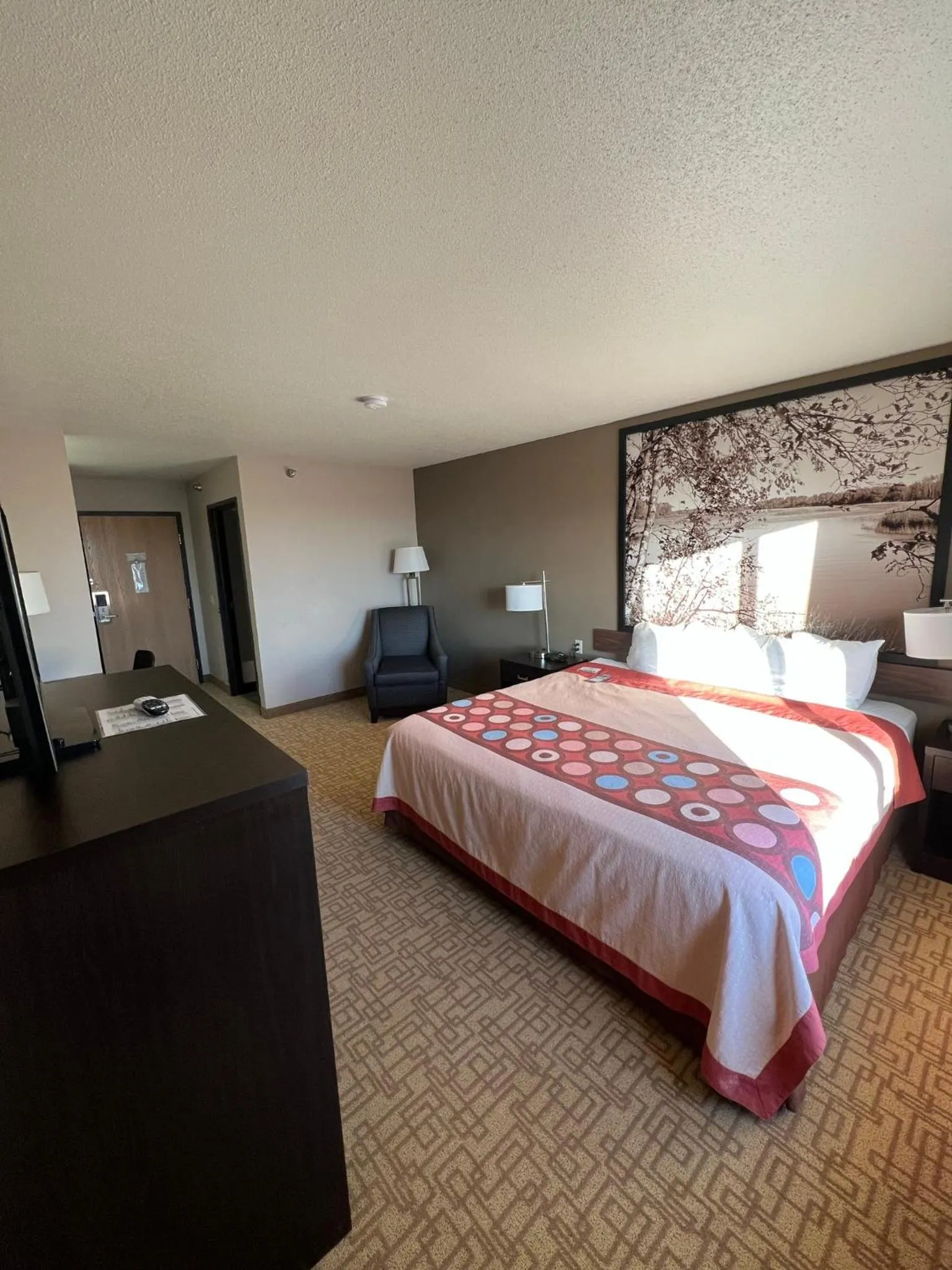 Bed in Super 8 by Wyndham Jackson MN