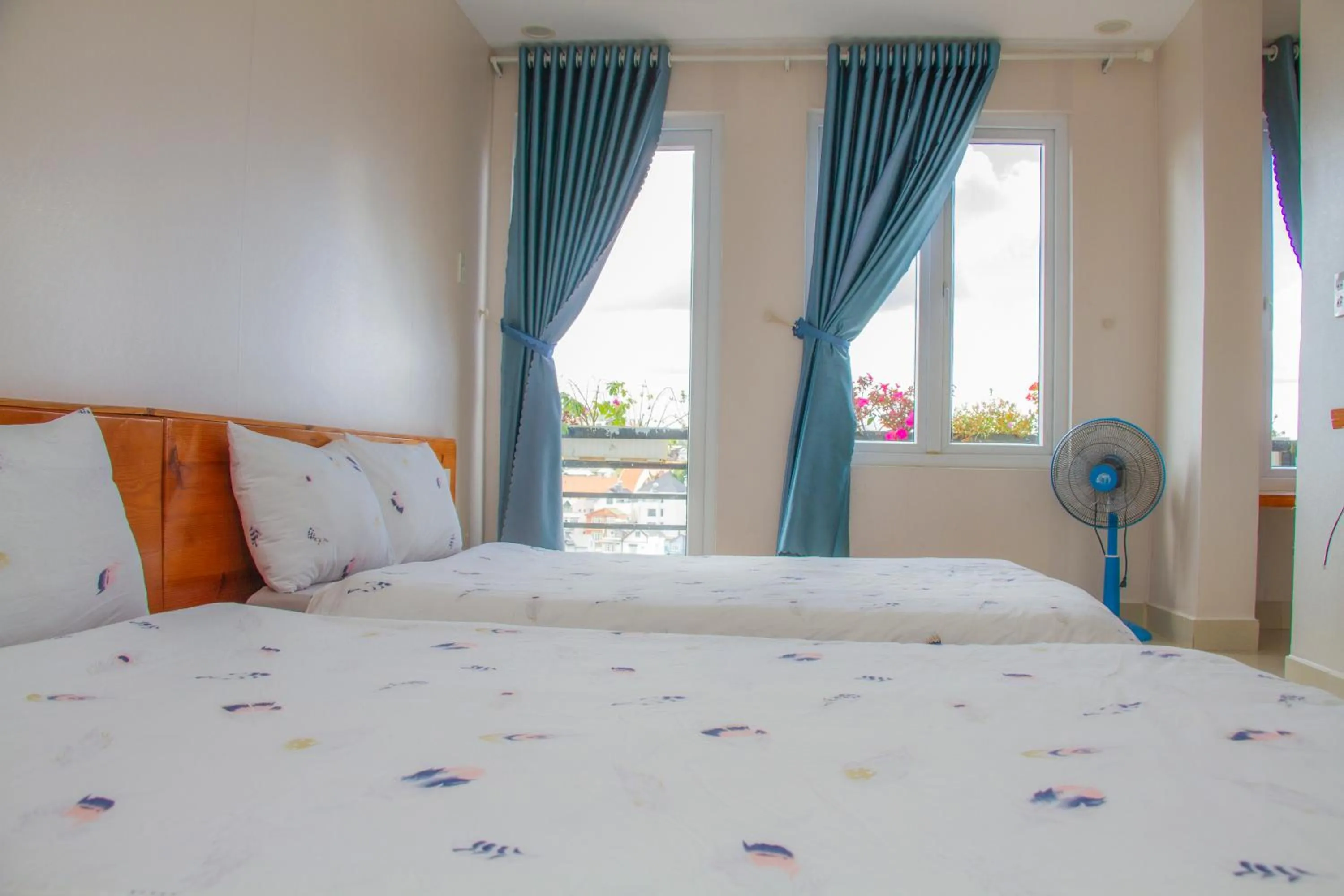 Bed in Ha Khoa Hotel Dalat