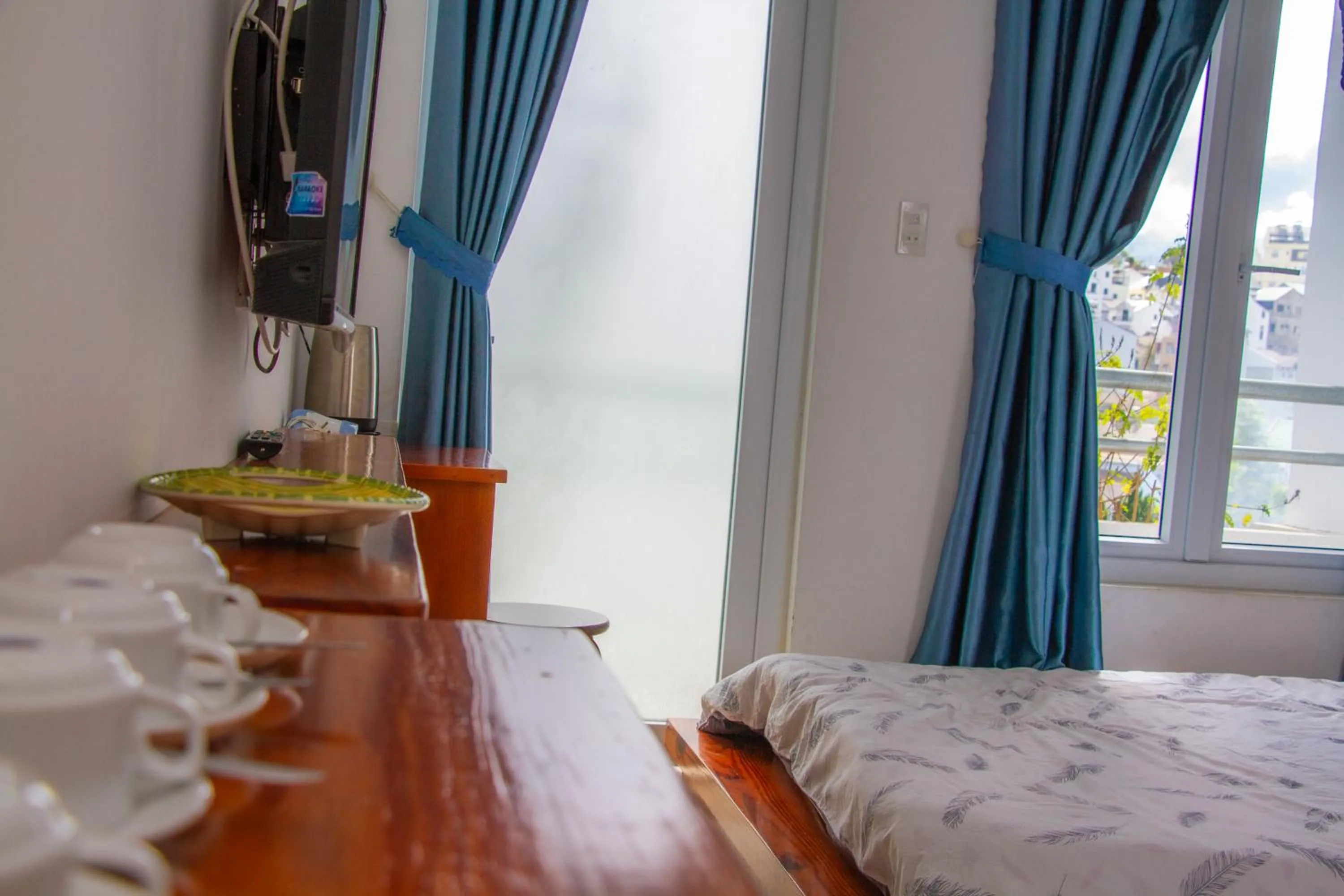 Bed in Ha Khoa Hotel Dalat