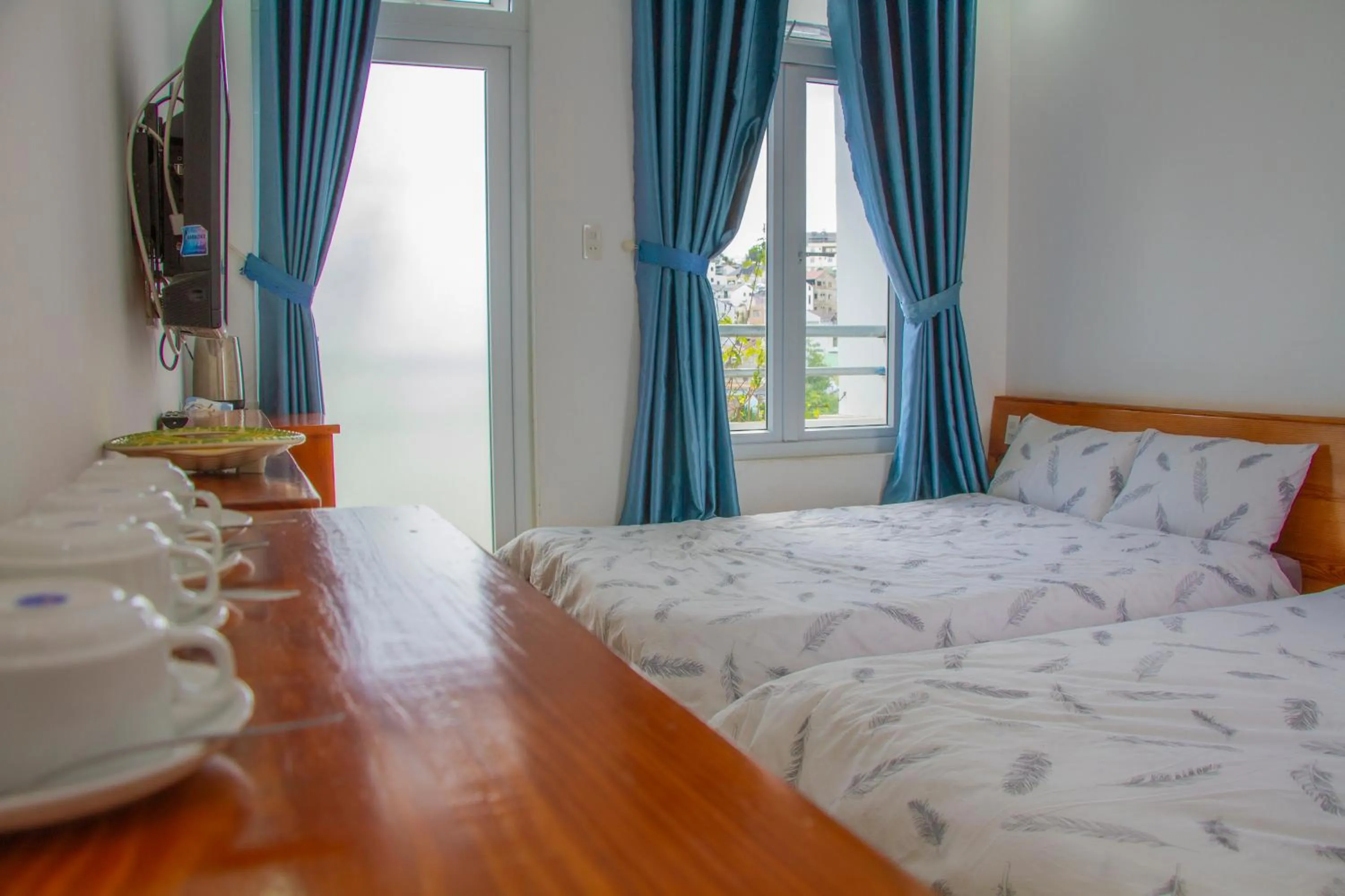 Bed in Ha Khoa Hotel Dalat