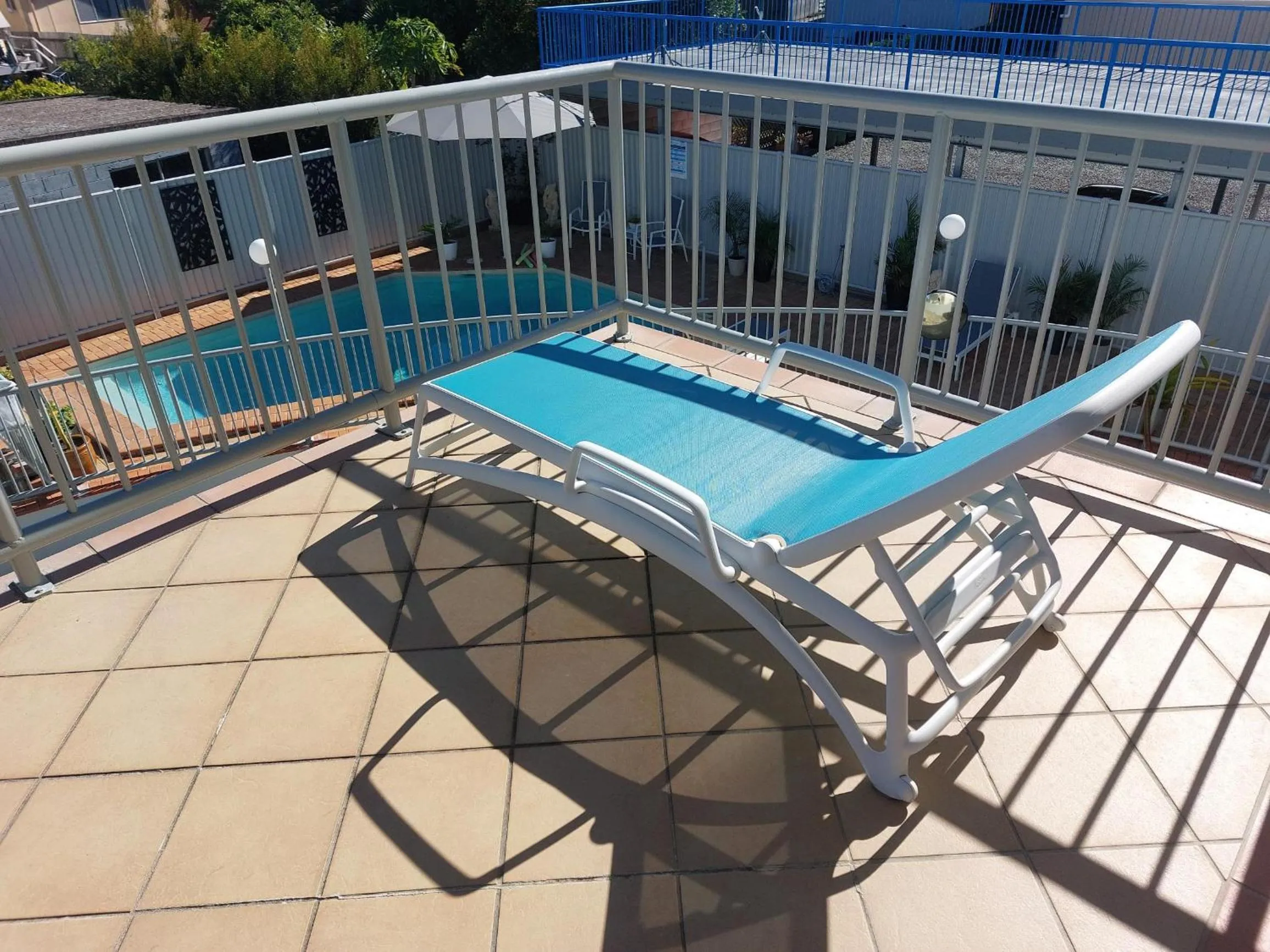 Pool view in Sandy Shores Holiday Units