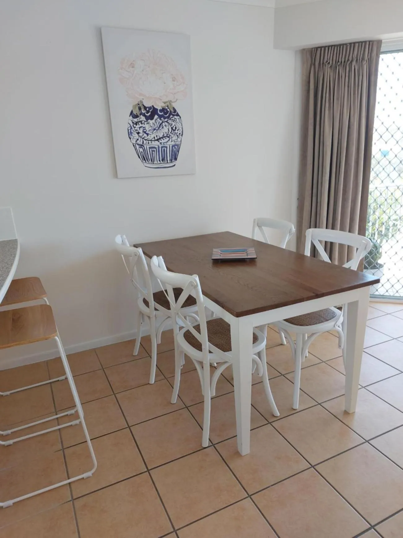 Dining area in Sandy Shores Holiday Units