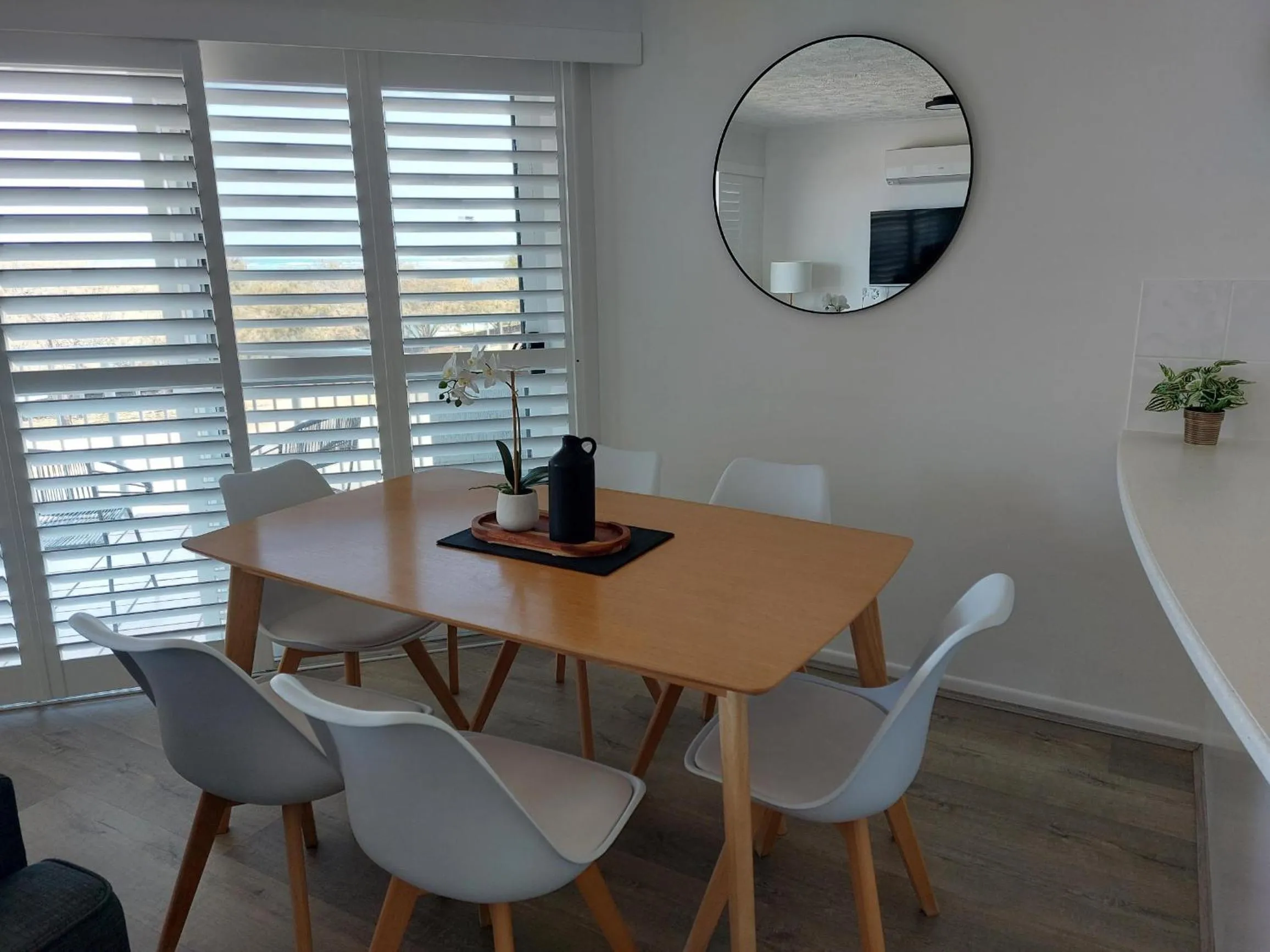 Dining area in Sandy Shores Holiday Units