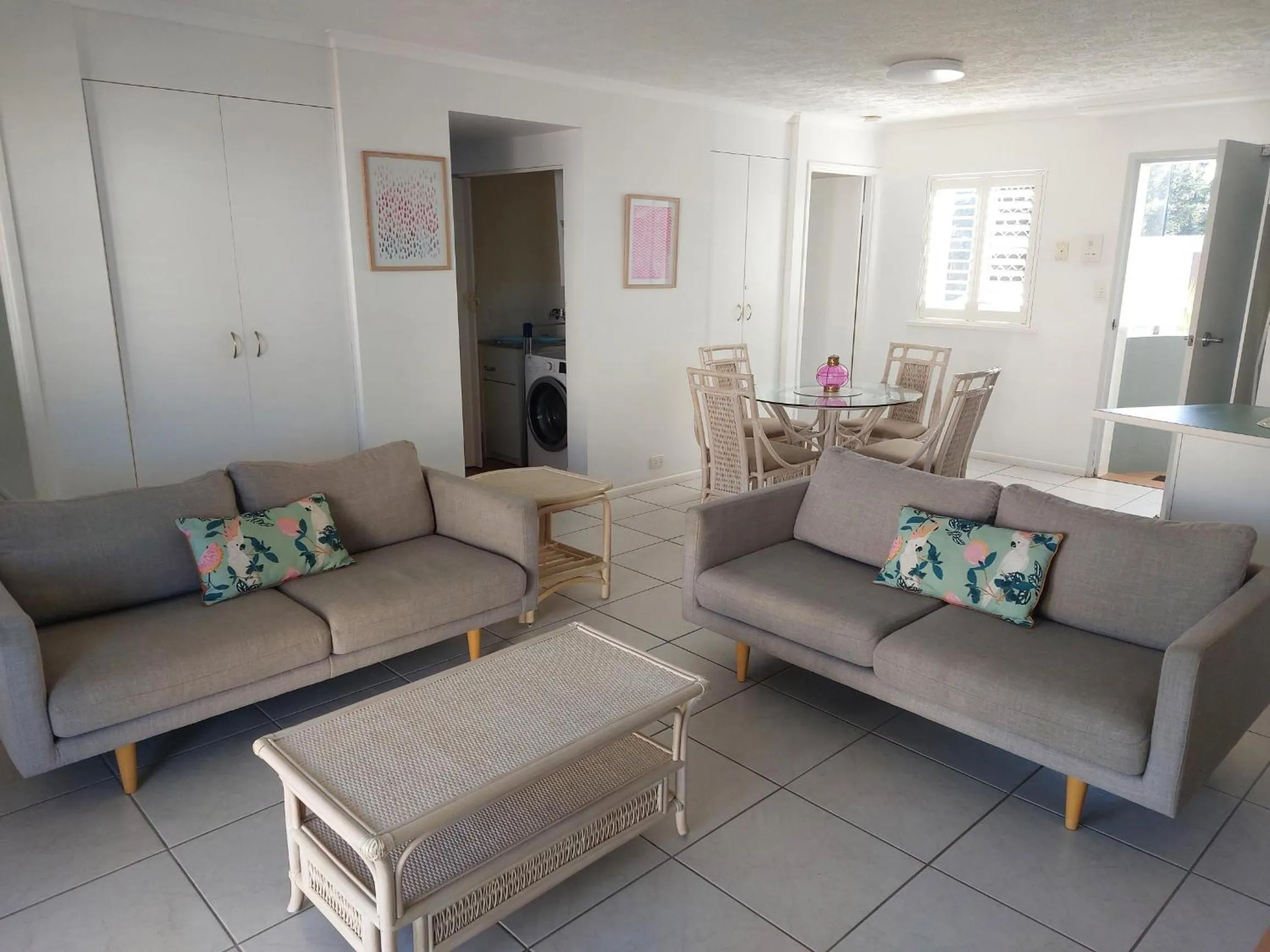 Living room in Sandy Shores Holiday Units