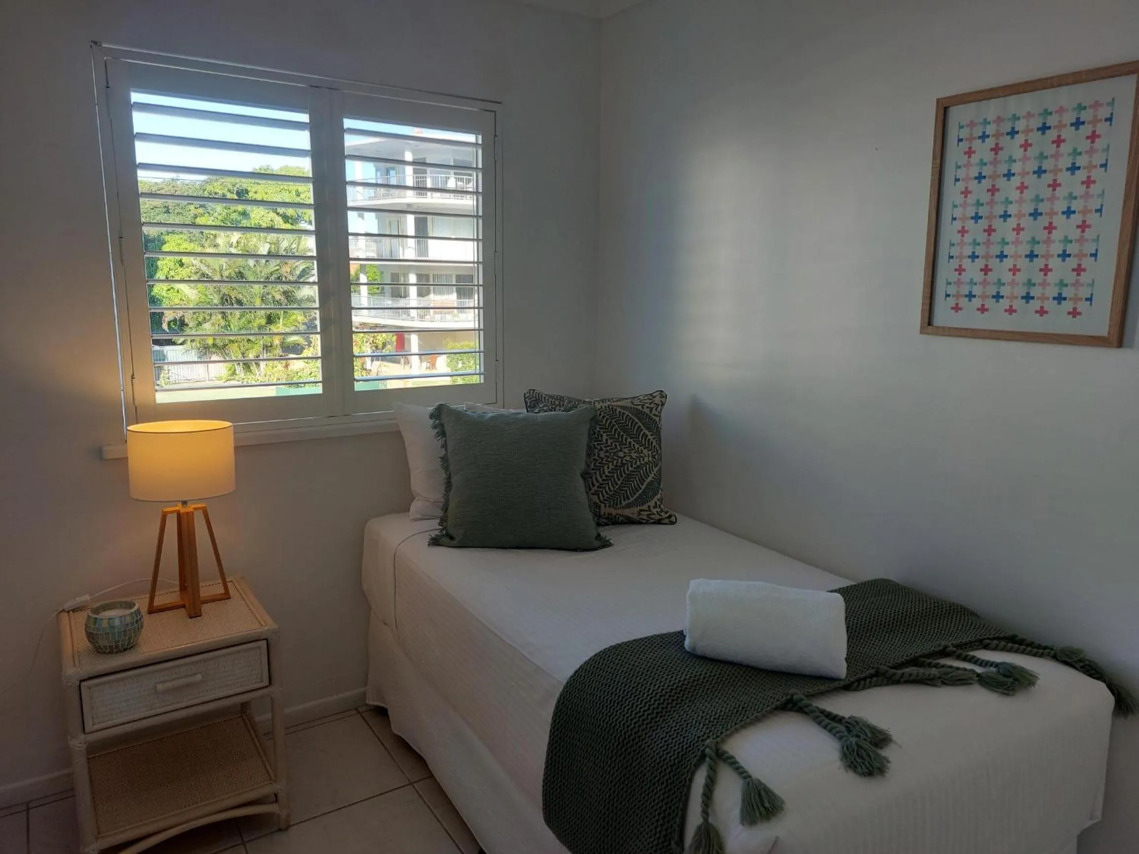 Bedroom, Bed in Sandy Shores Holiday Units