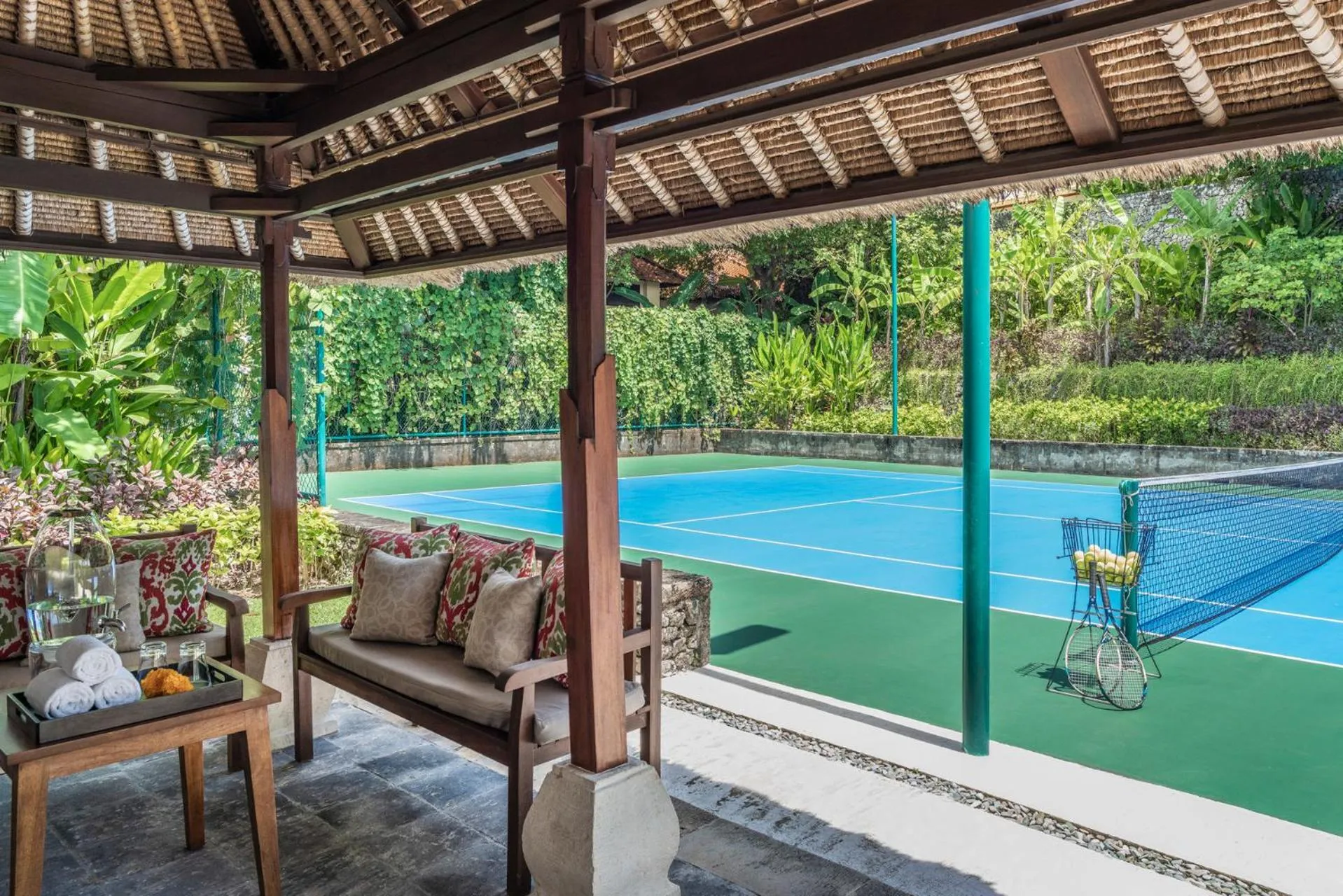 Tennis court in Four Seasons Resort Bali at Jimbaran Bay