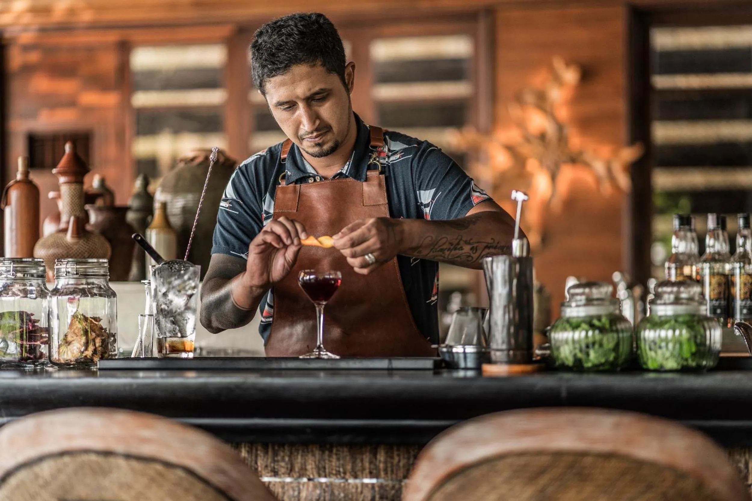 Staff in Four Seasons Resort Bali at Jimbaran Bay