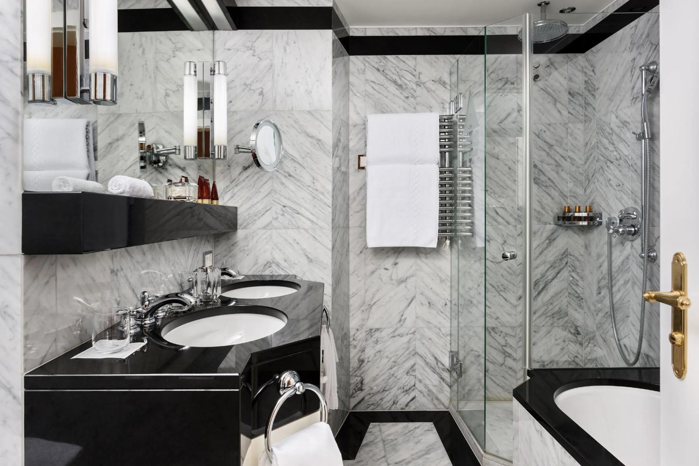 Bathroom in Badrutt's Palace Hotel St Moritz