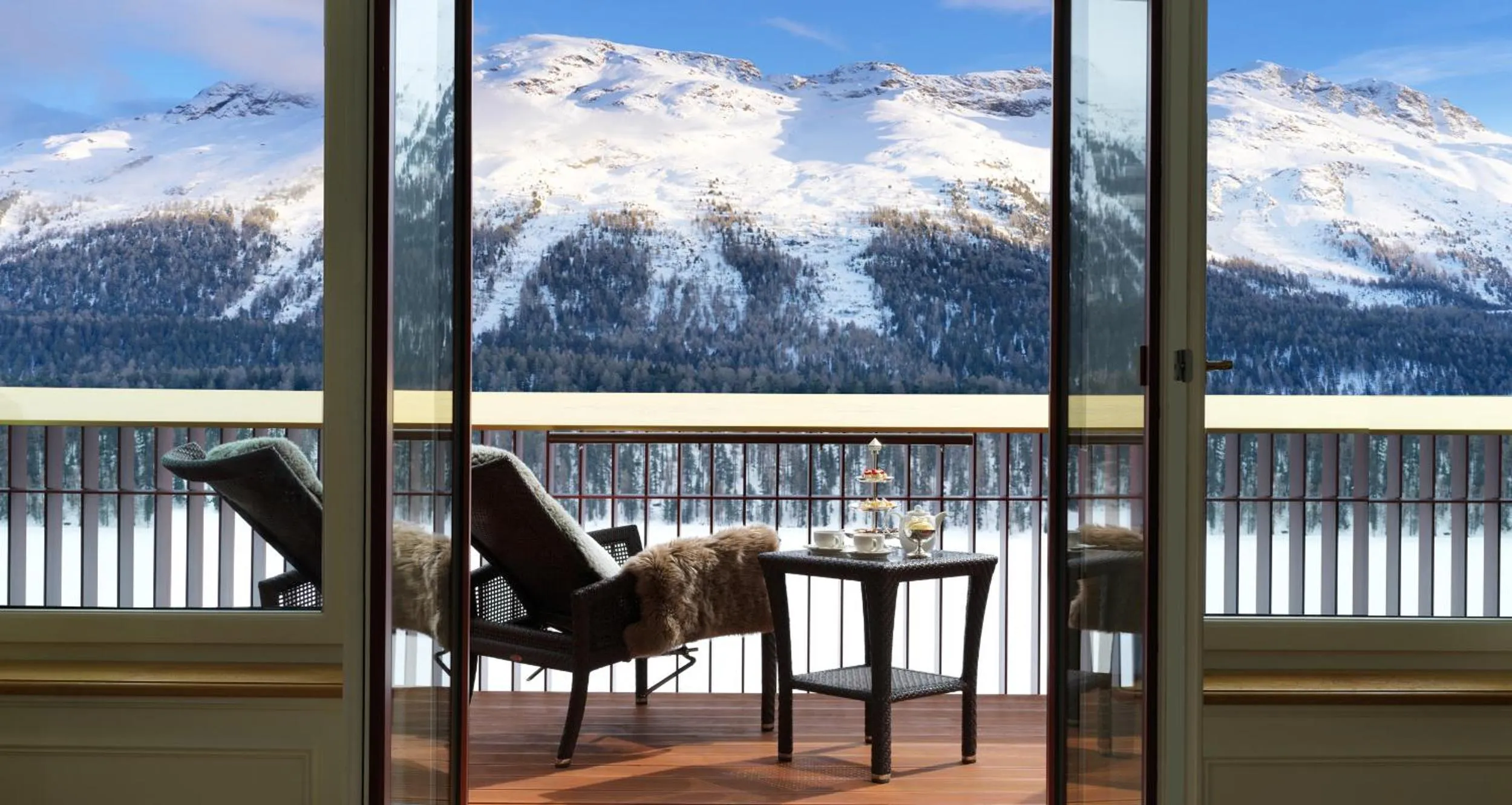Balcony/Terrace in Badrutt's Palace Hotel St Moritz