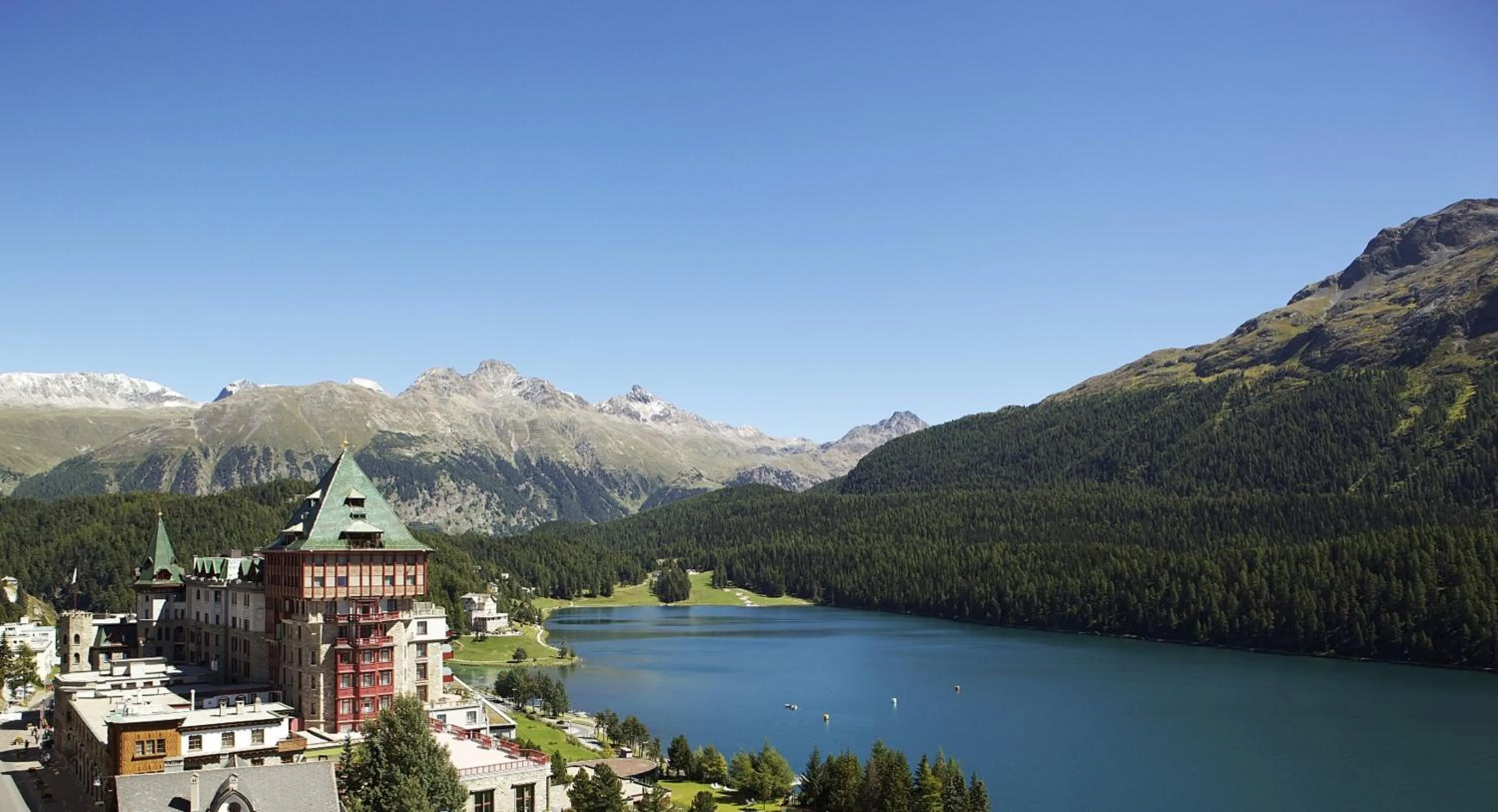 Property building in Badrutt's Palace Hotel St Moritz
