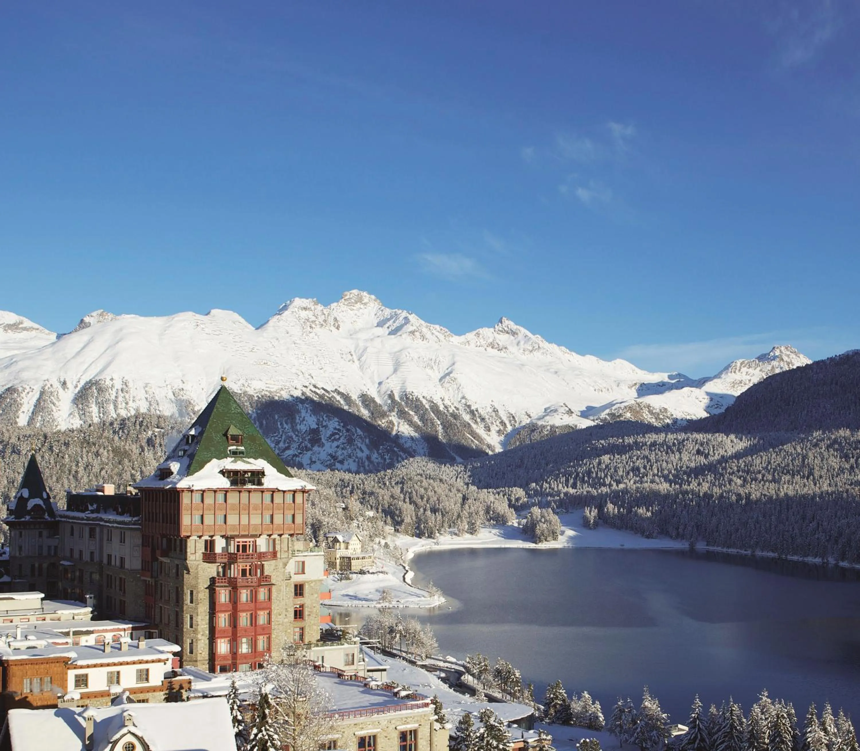 Property building in Badrutt's Palace Hotel St Moritz