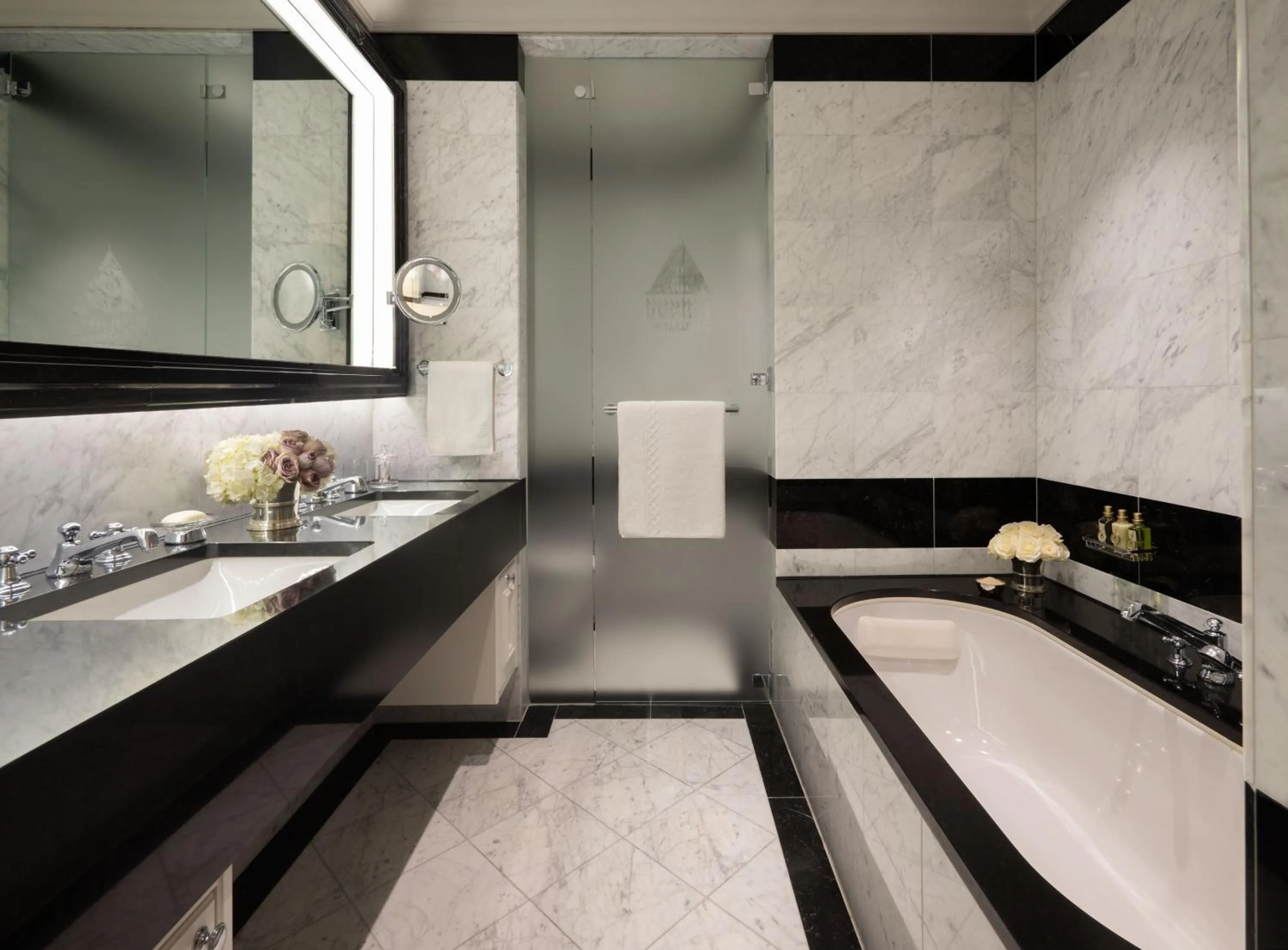 Bathroom in Badrutt's Palace Hotel St Moritz