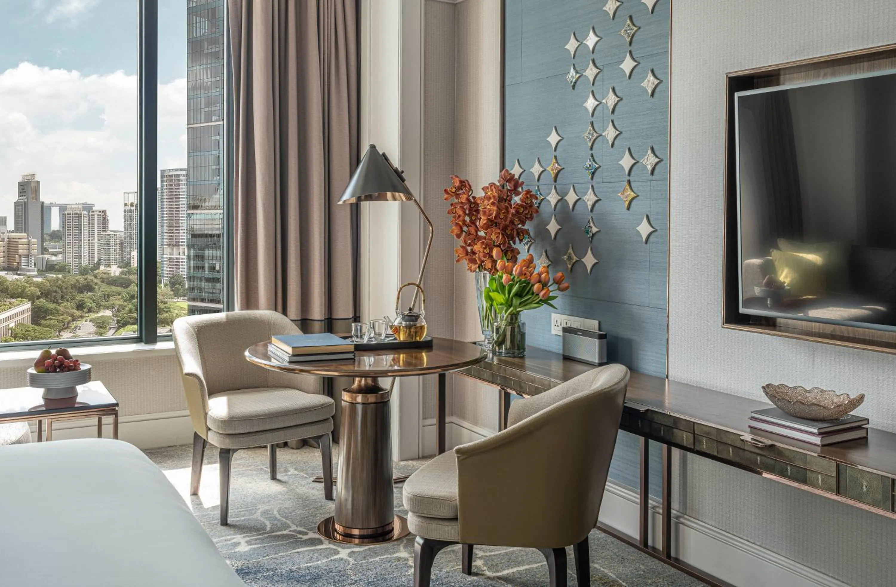 Seating area in Four Seasons Hotel Singapore