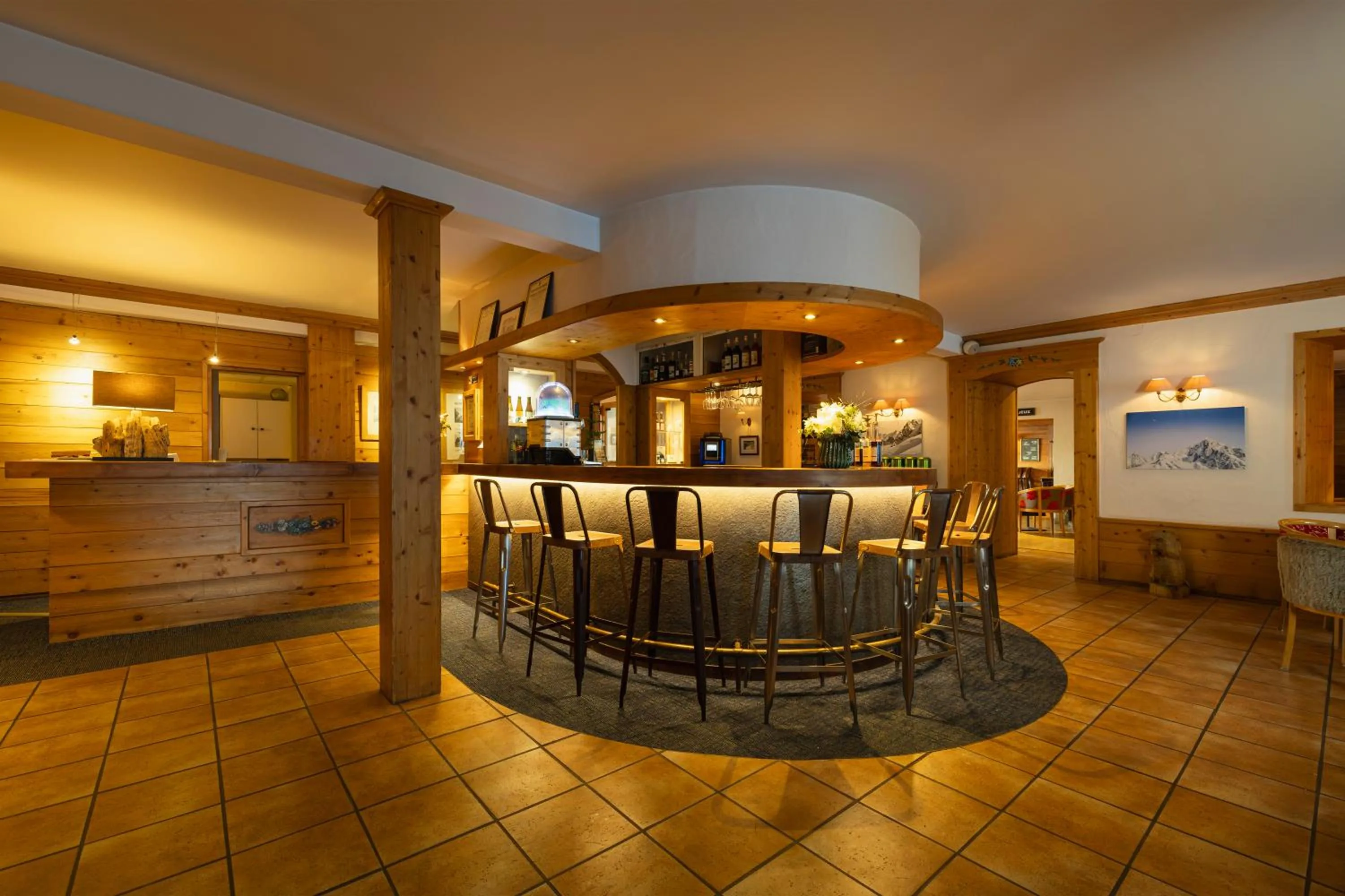 Lobby or reception in Hôtel de L'Arve by HappyCulture