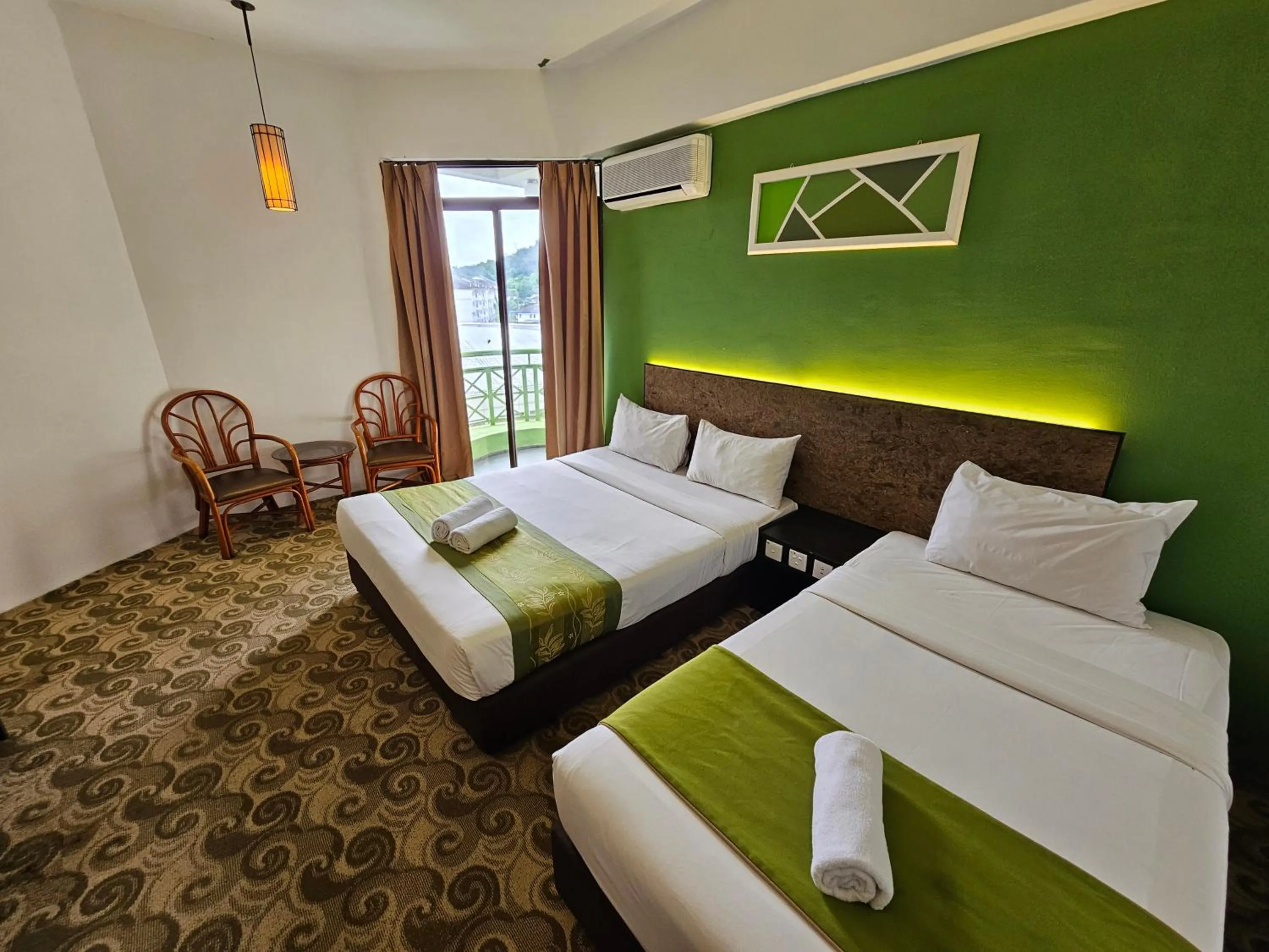 Bed in De Greenish Village Langkawi