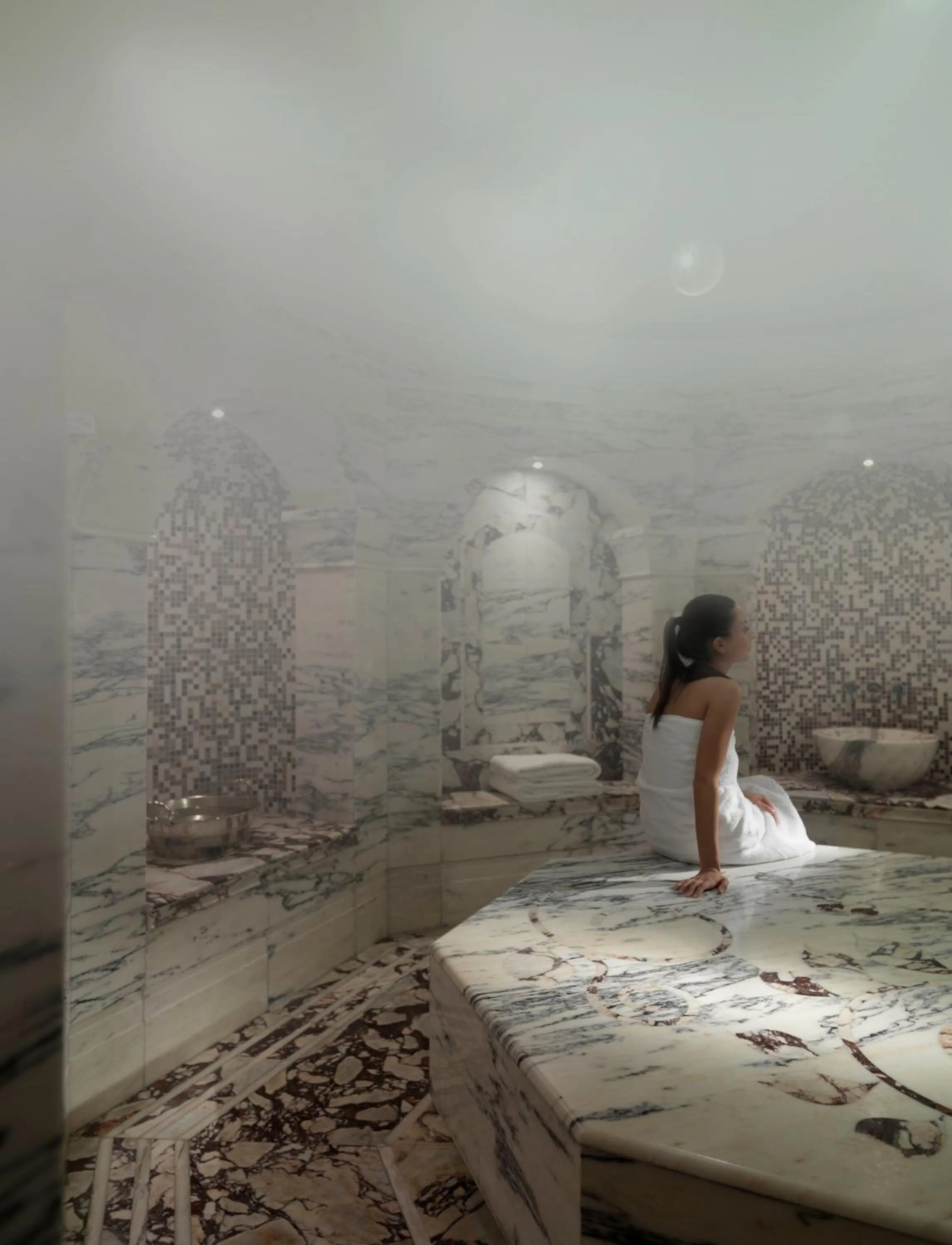 Steam room in Four Seasons Hotel Baku