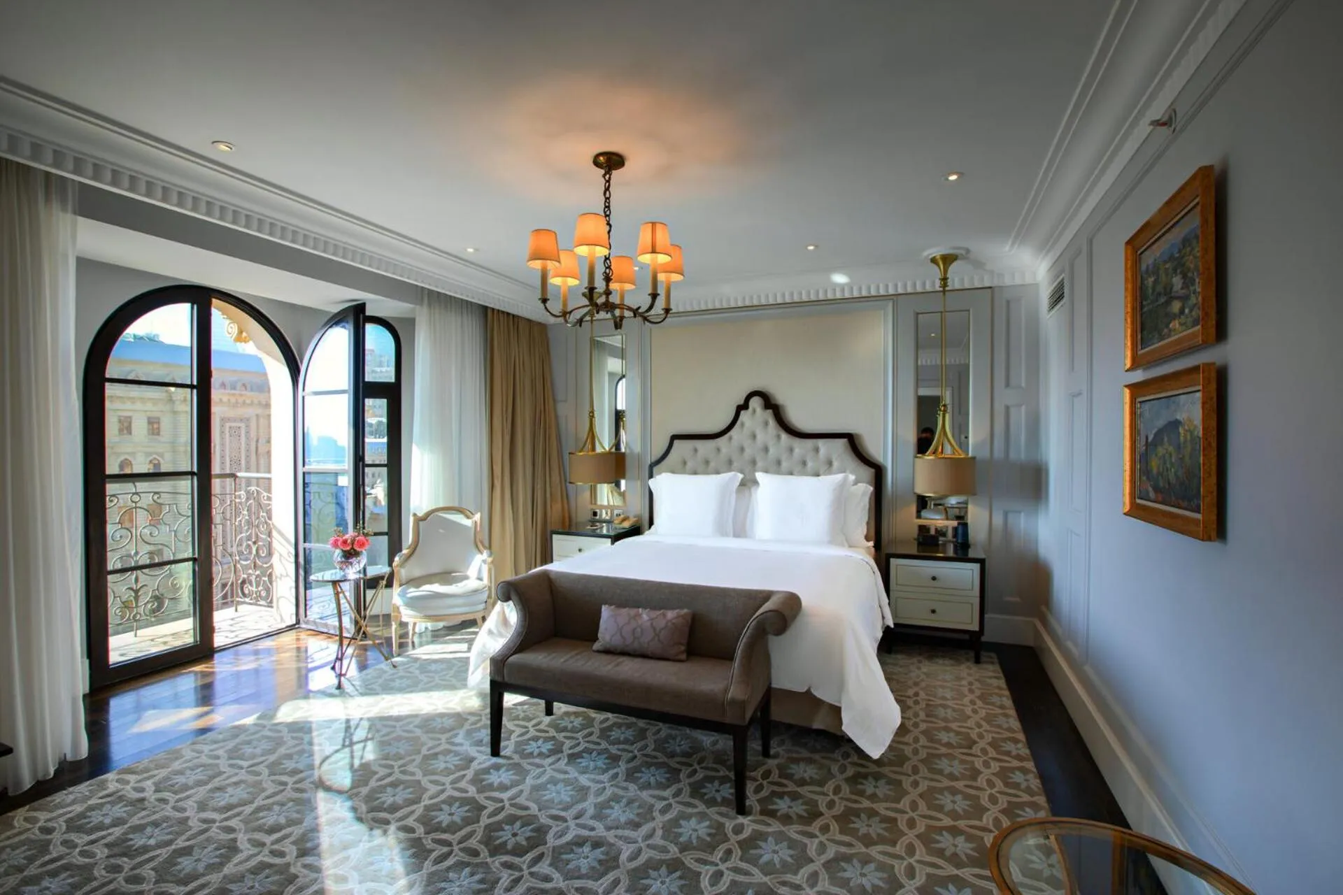 Bed in Four Seasons Hotel Baku