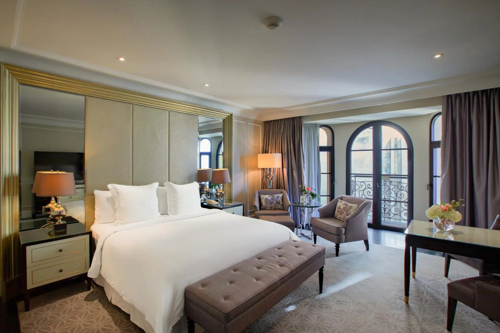 Bed in Four Seasons Hotel Baku