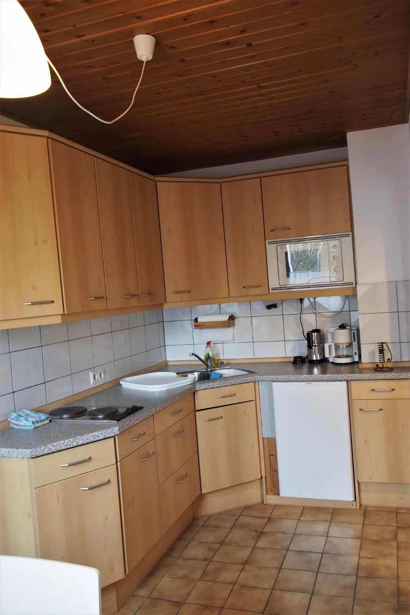 Kitchen or kitchenette in Ferienwohnung Seidenfaden