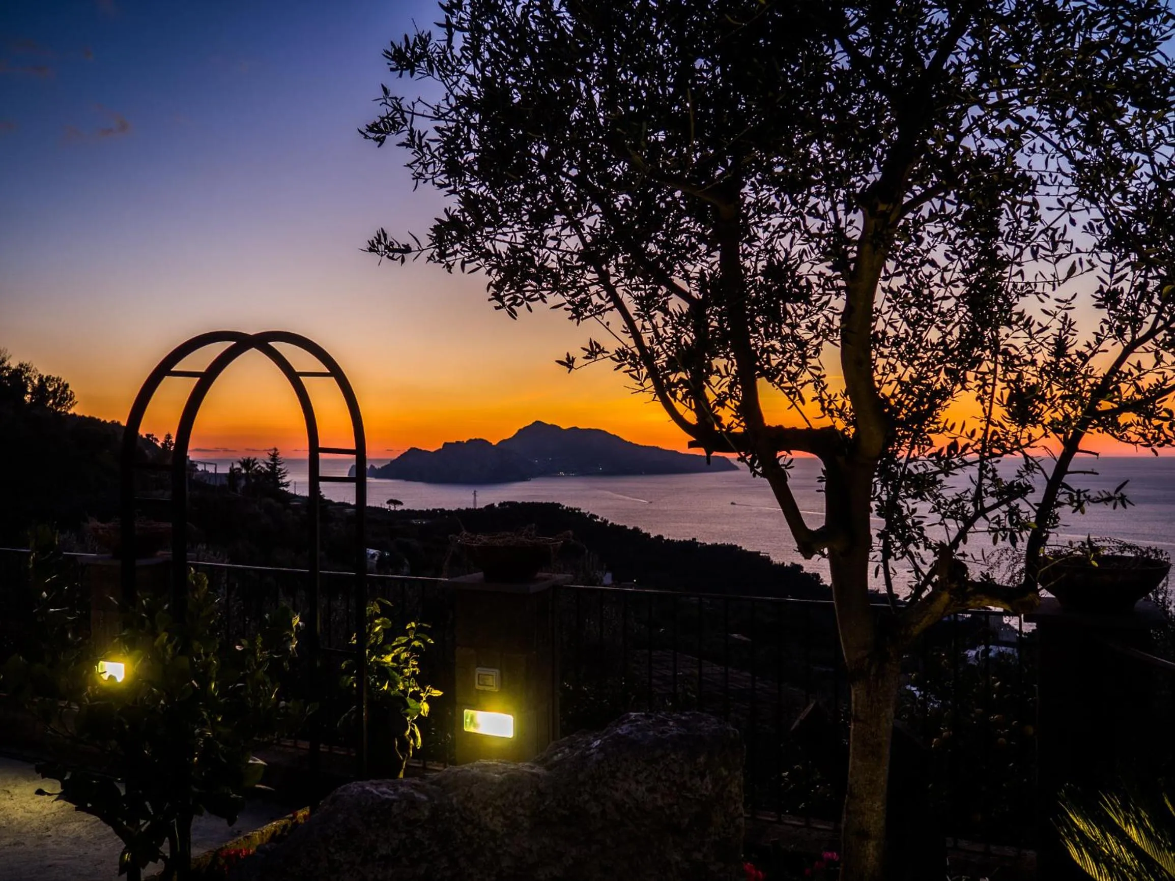 Sunset in Villa Capri Wonderful View