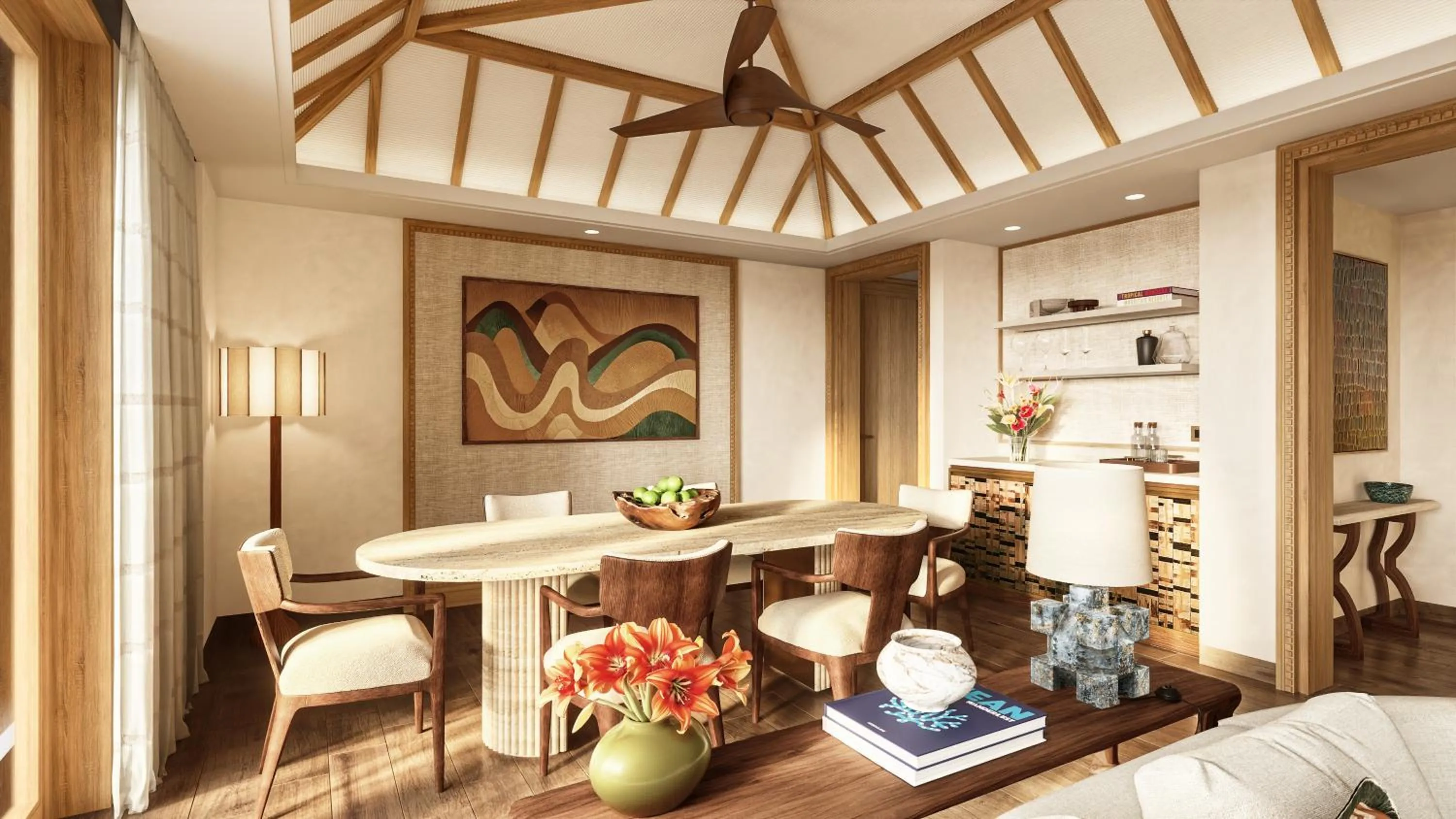 Dining area in Four Seasons Resort Mauritius at Anahita