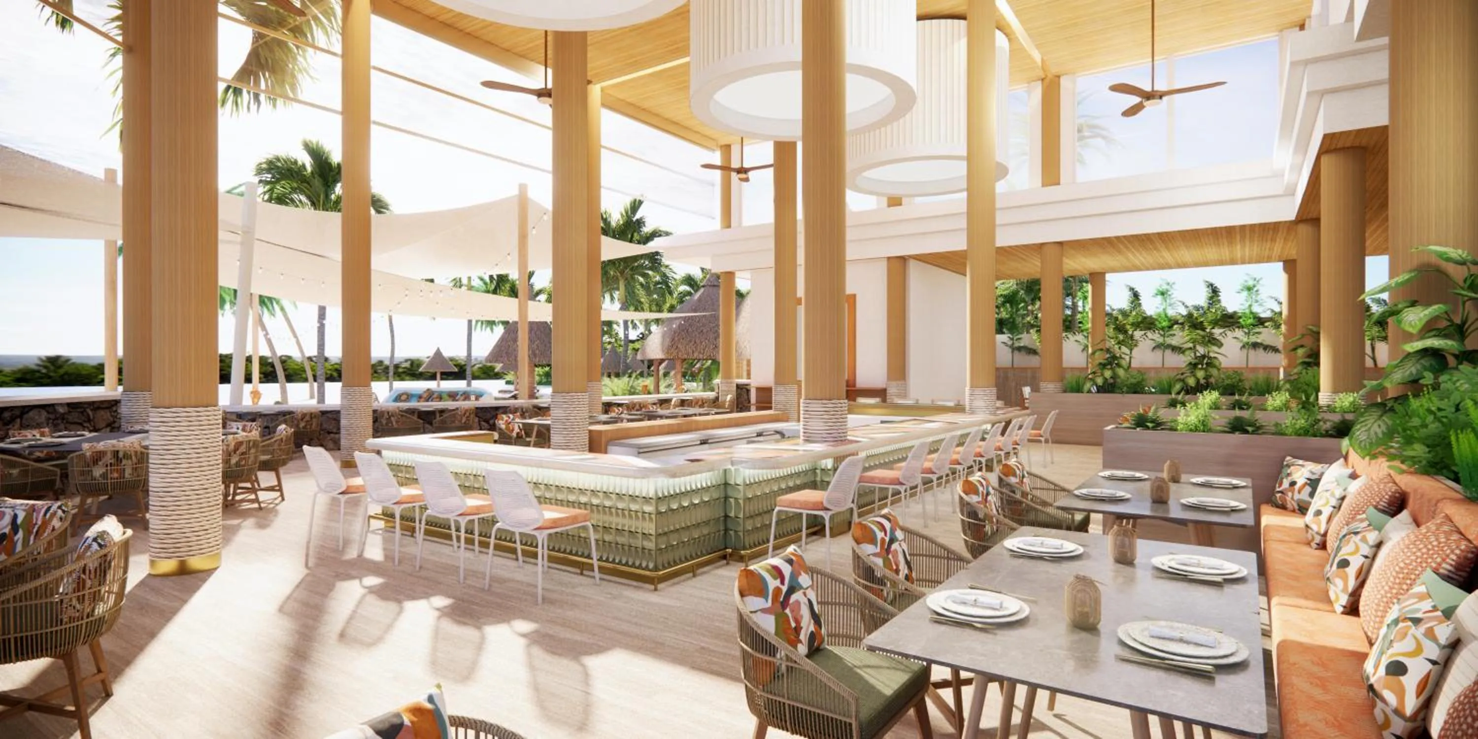 Restaurant/places to eat in Four Seasons Resort Mauritius at Anahita