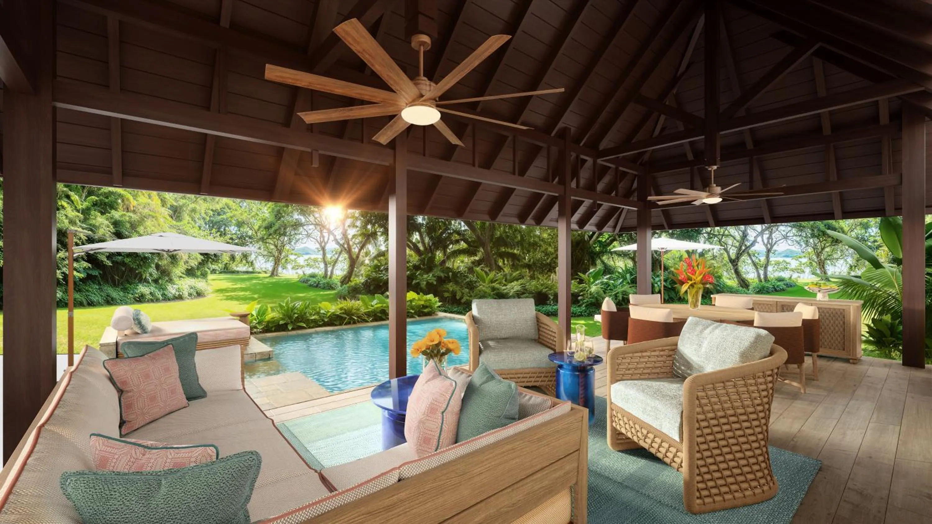 Balcony/Terrace in Four Seasons Resort Mauritius at Anahita