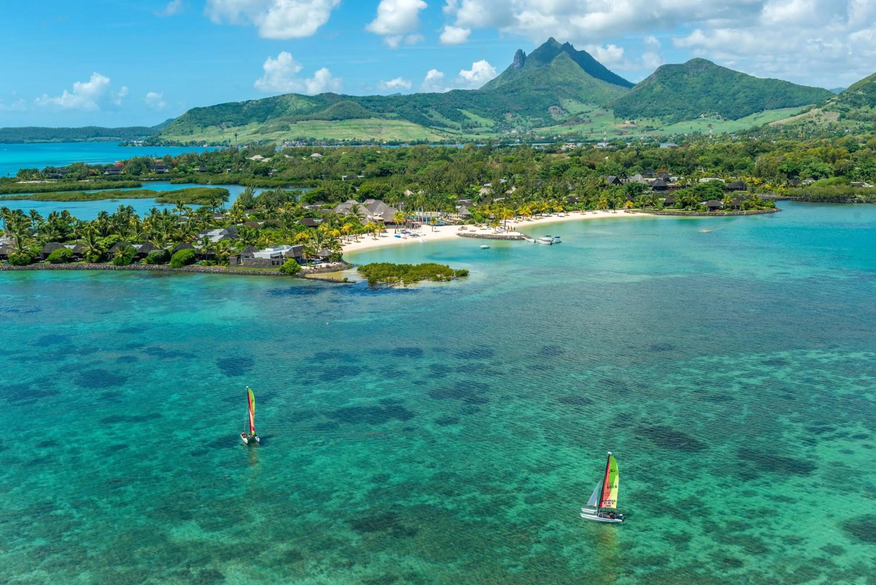 Bird's eye view in Four Seasons Resort Mauritius at Anahita