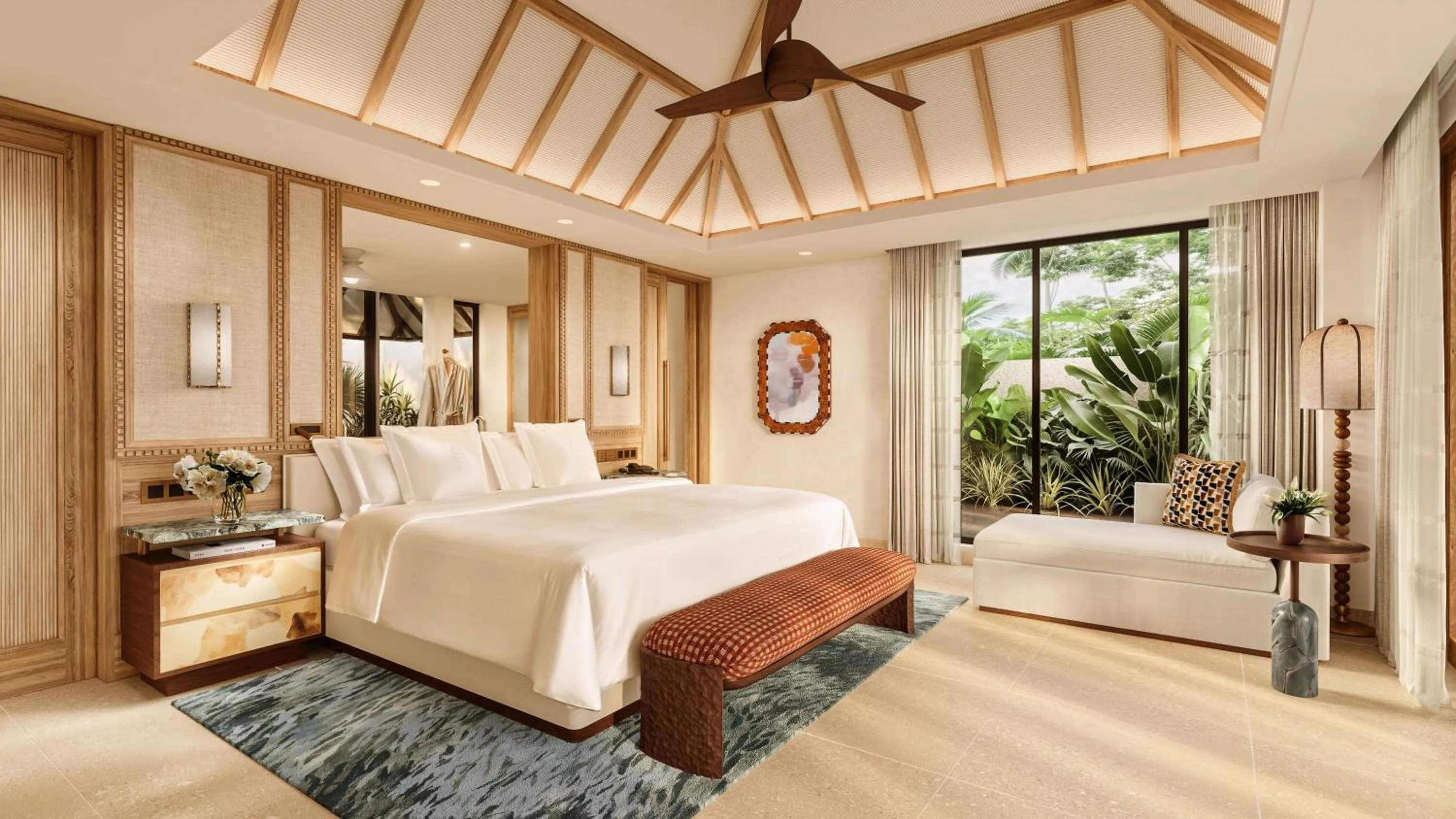 Bedroom, Bed in Four Seasons Resort Mauritius at Anahita