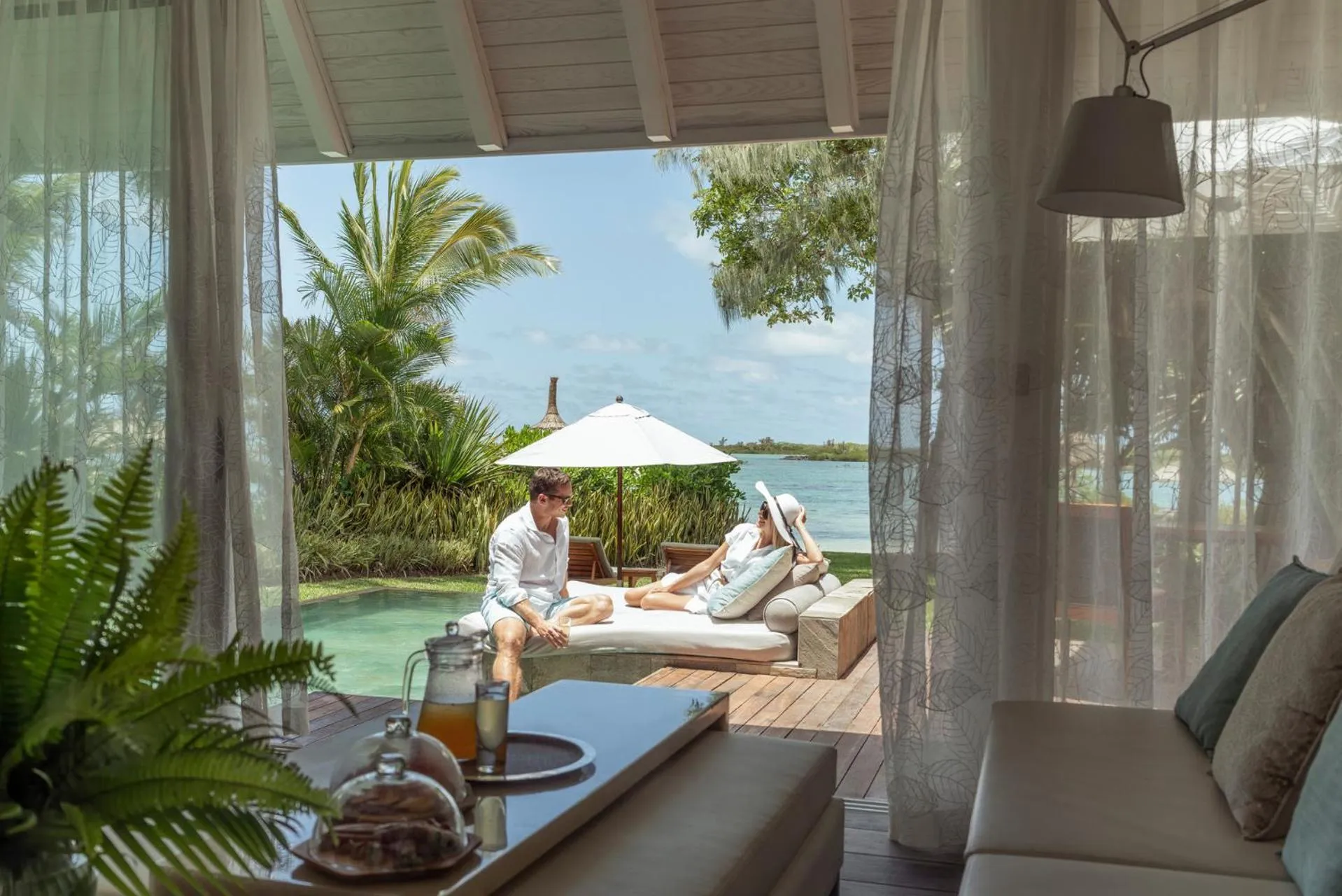 Patio in Four Seasons Resort Mauritius at Anahita