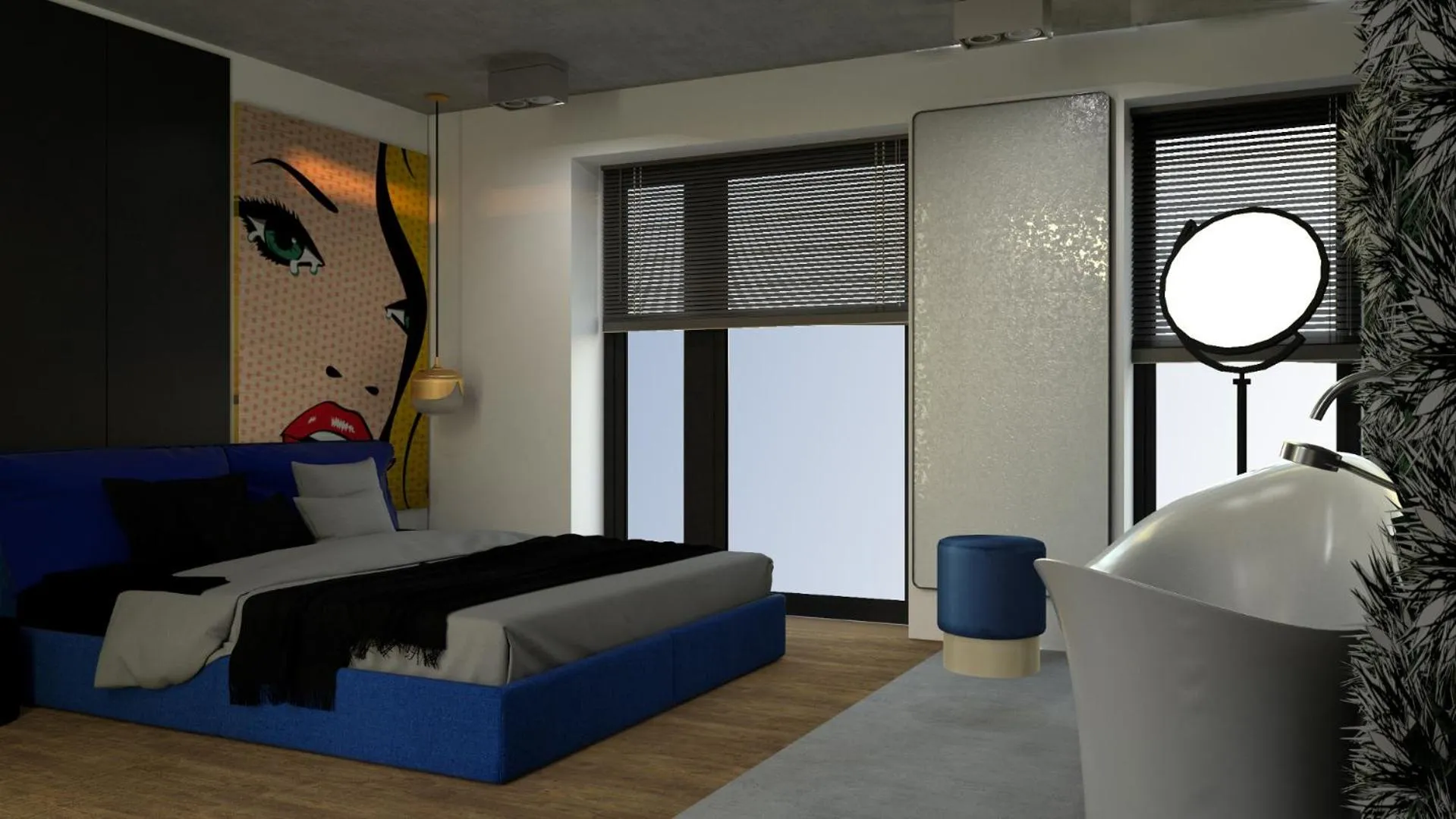 Bathroom, Bed in IchZeit Aparthotel