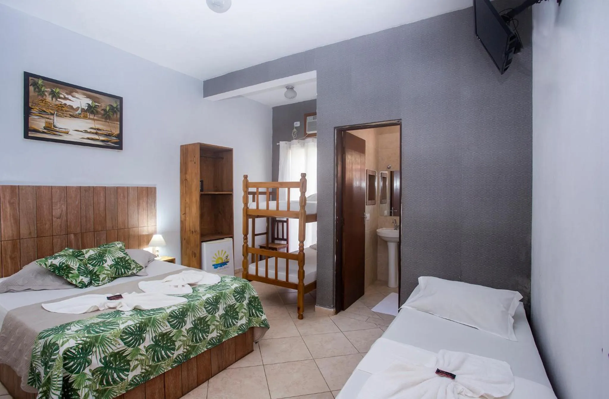 Bedroom, Bed in Pousada Castelinho