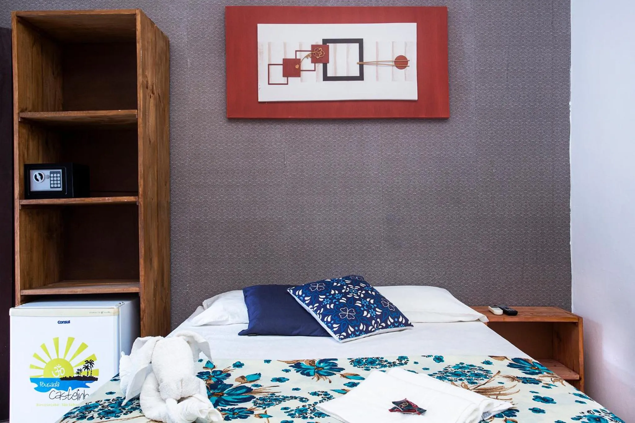 Bed in Pousada Castelinho