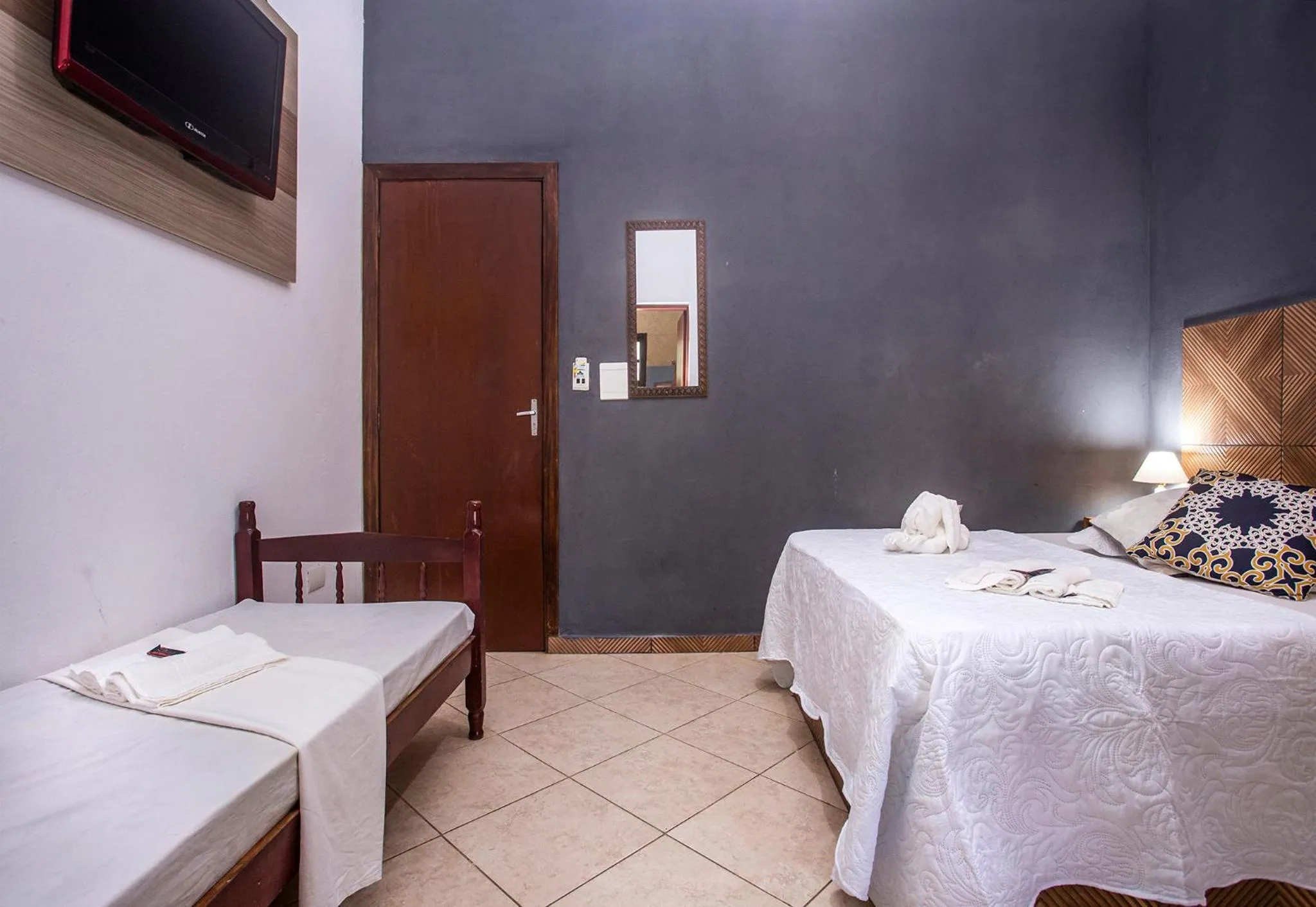 Bedroom, Bed in Pousada Castelinho