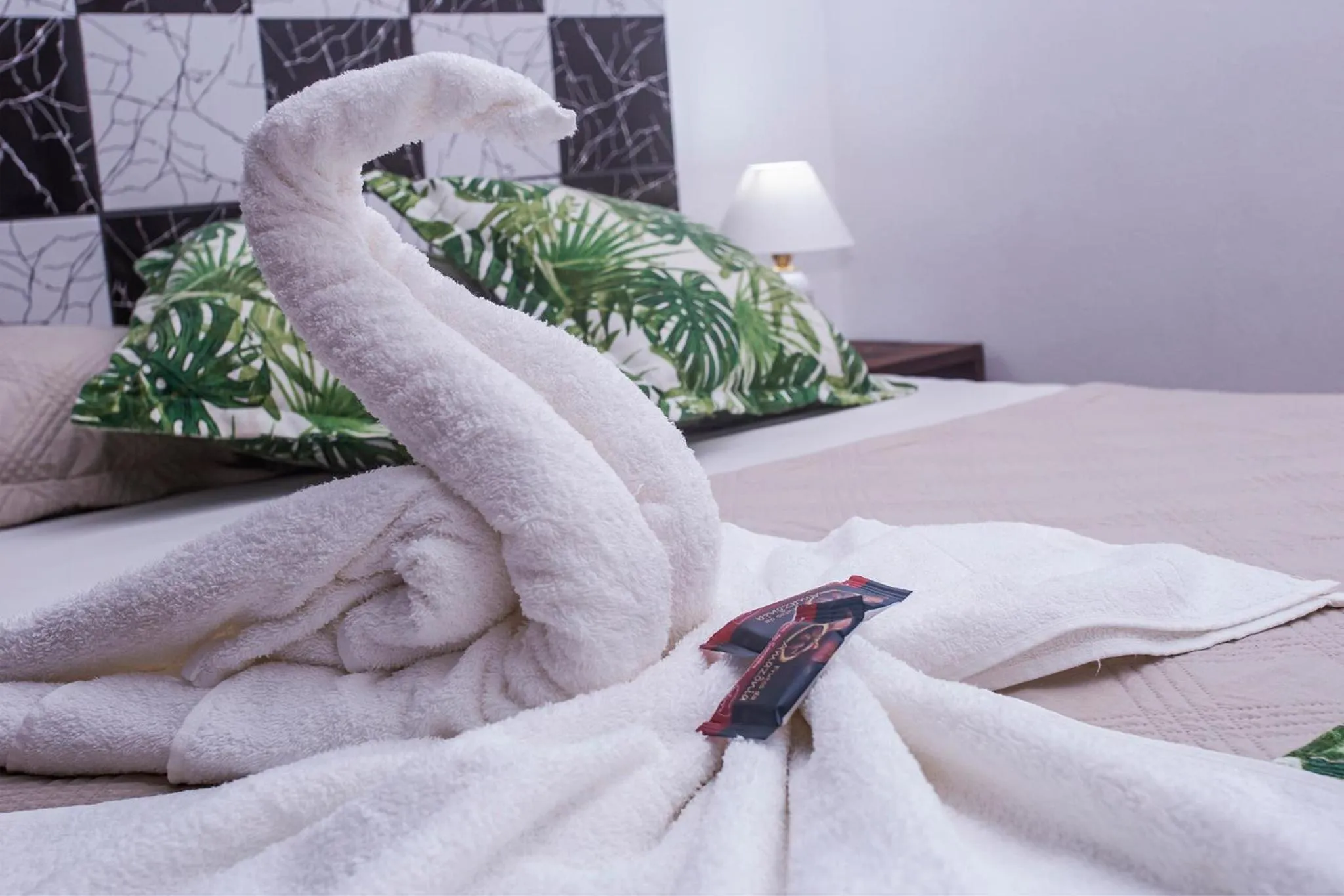 Bed in Pousada Castelinho