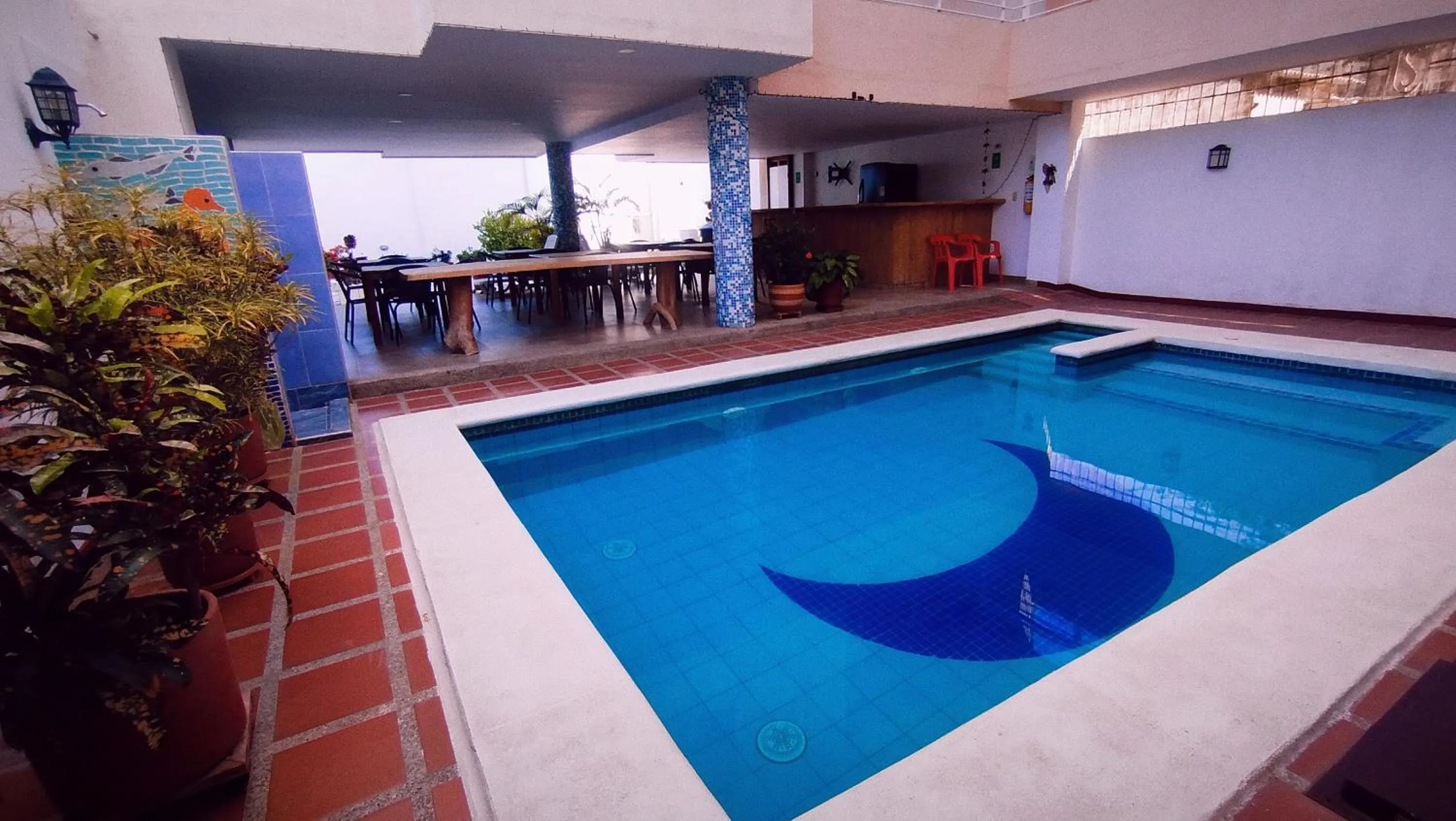 Pool view in Casa Luna Hotel
