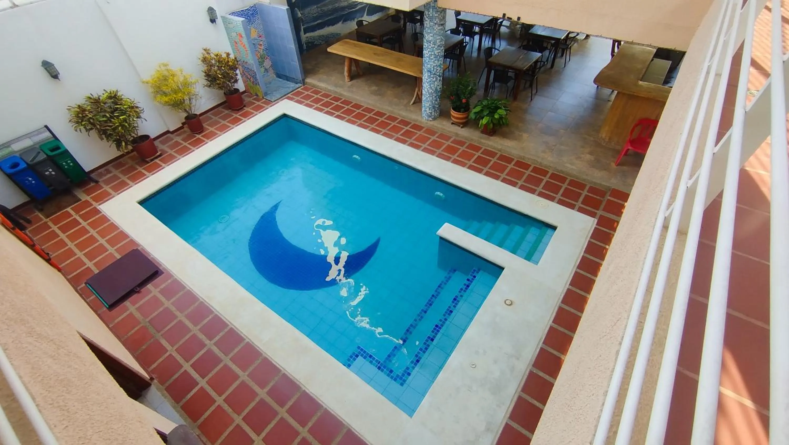 Pool view in Casa Luna Hotel