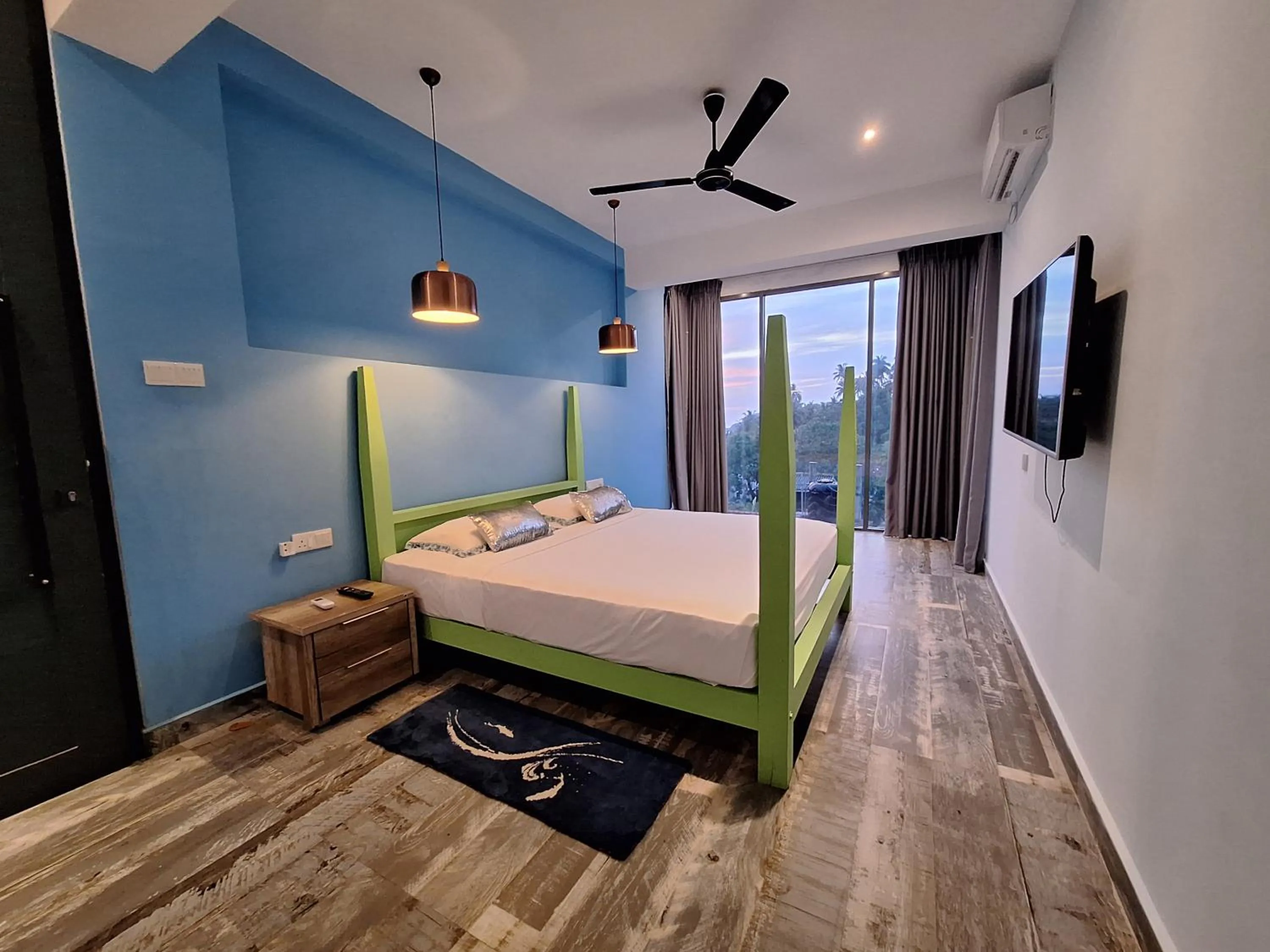 Bedroom, Bed in X Mirissa